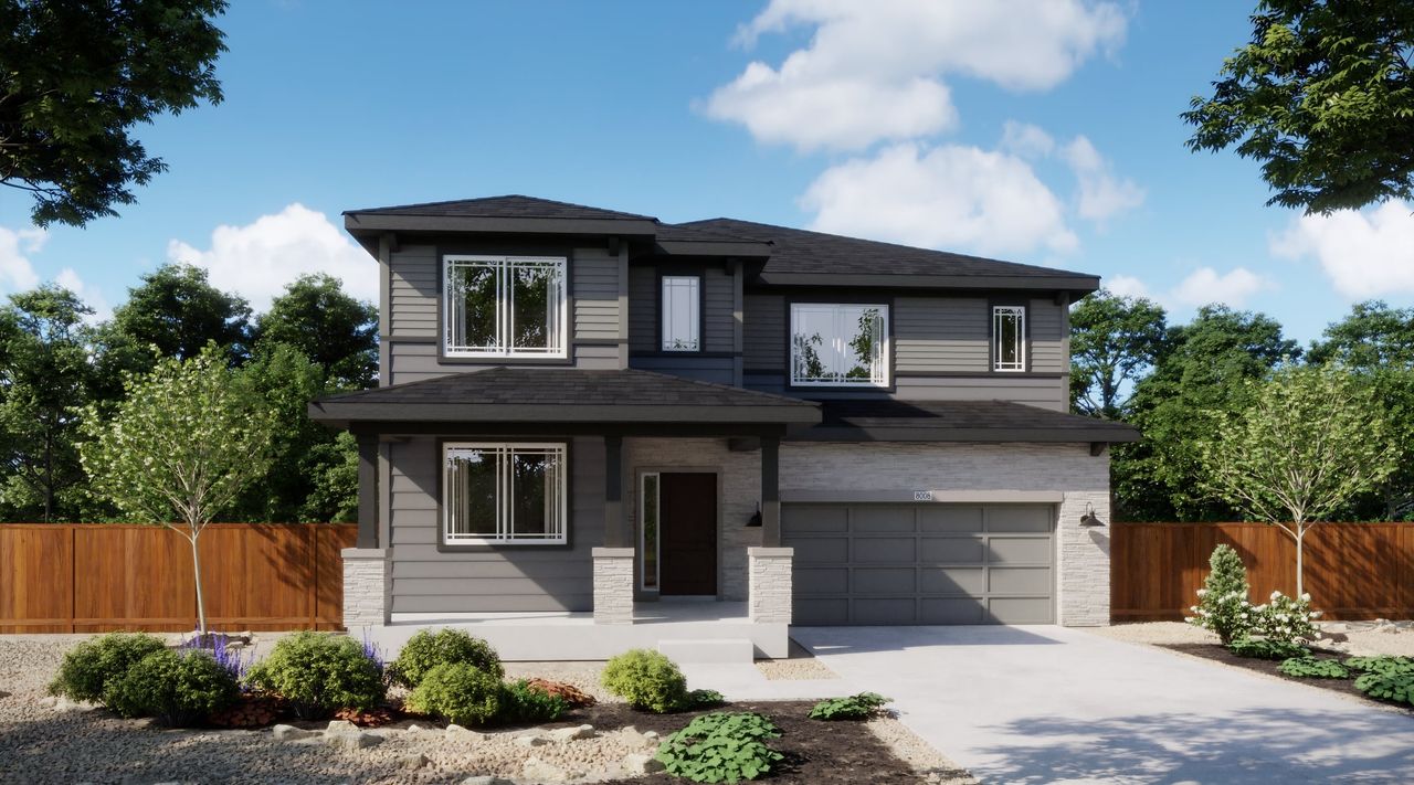 Representative exterior photo of a completed home built from the 4009 by Risewell Homes in Mead Crossing, Mead, CO (Image 2).