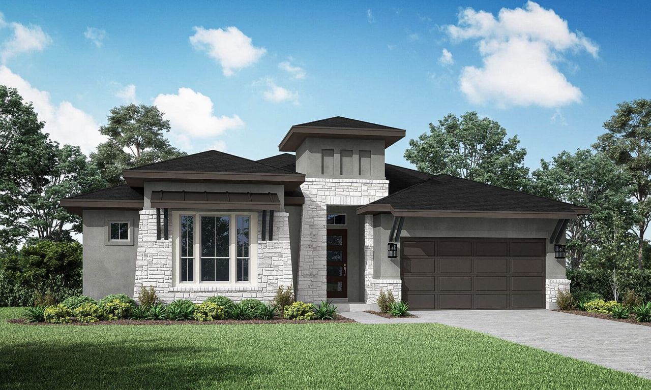 LeMans Floor Plan in Audubon 60's, Magnolia | Sitterle Homes Elevation B LeMans Floor Plan in Audubon 60's, Magnolia | Sitterle Homes Elevation B