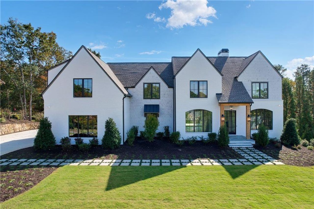 Front exterior of a new home in , Roswell, GA, highlighting curb appeal (Image 2).