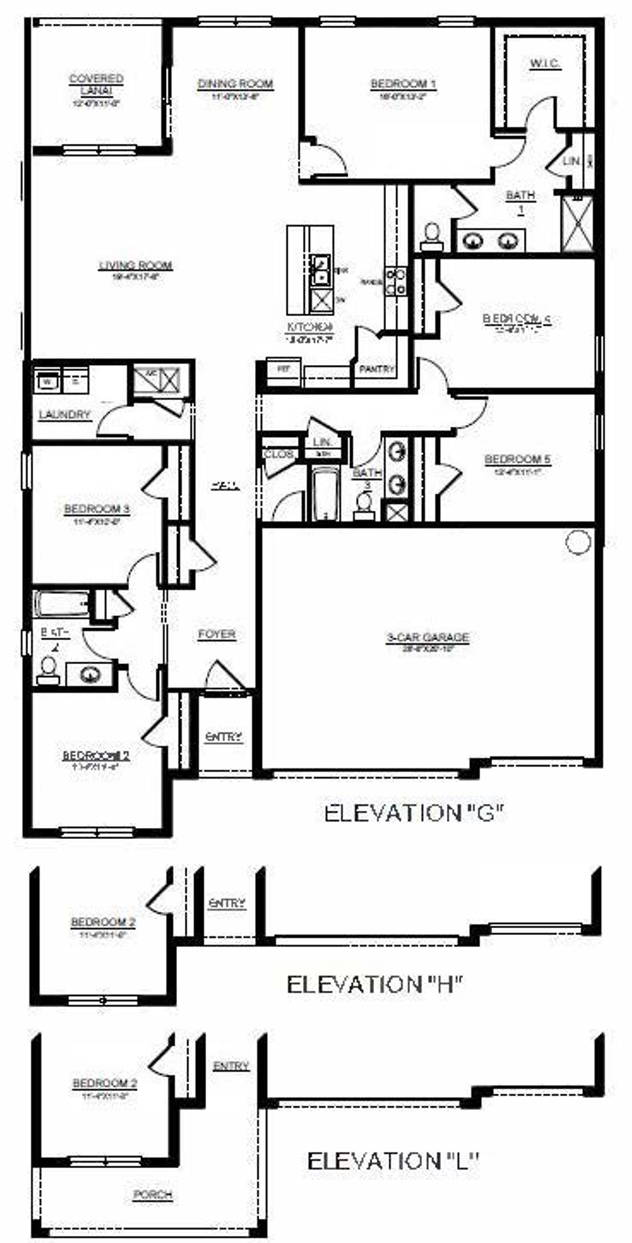 2D floor plan layout of this home in Brookside, Ruskin, FL (Image 2). 2D floor plan layout of this home in Brookside, Ruskin, FL (Image 2).