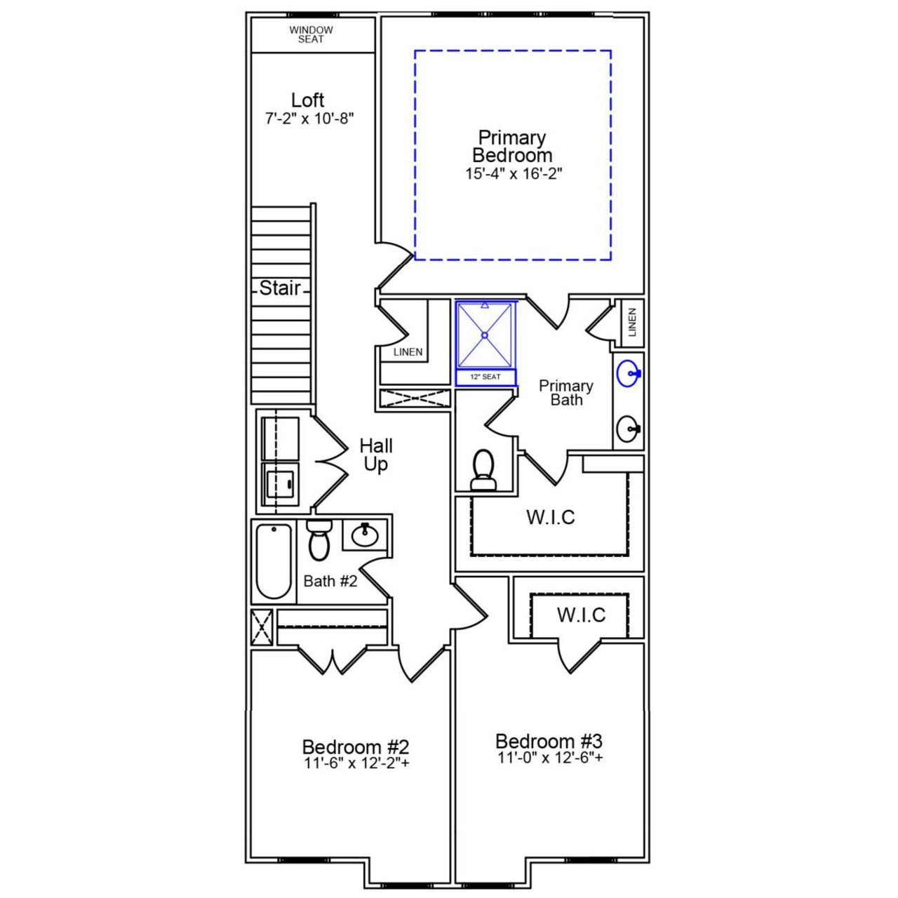 2D floor plan layout of this home in Sweetbrier, Durham, NC (Image 2). 2D floor plan layout of this home in Sweetbrier, Durham, NC (Image 2).