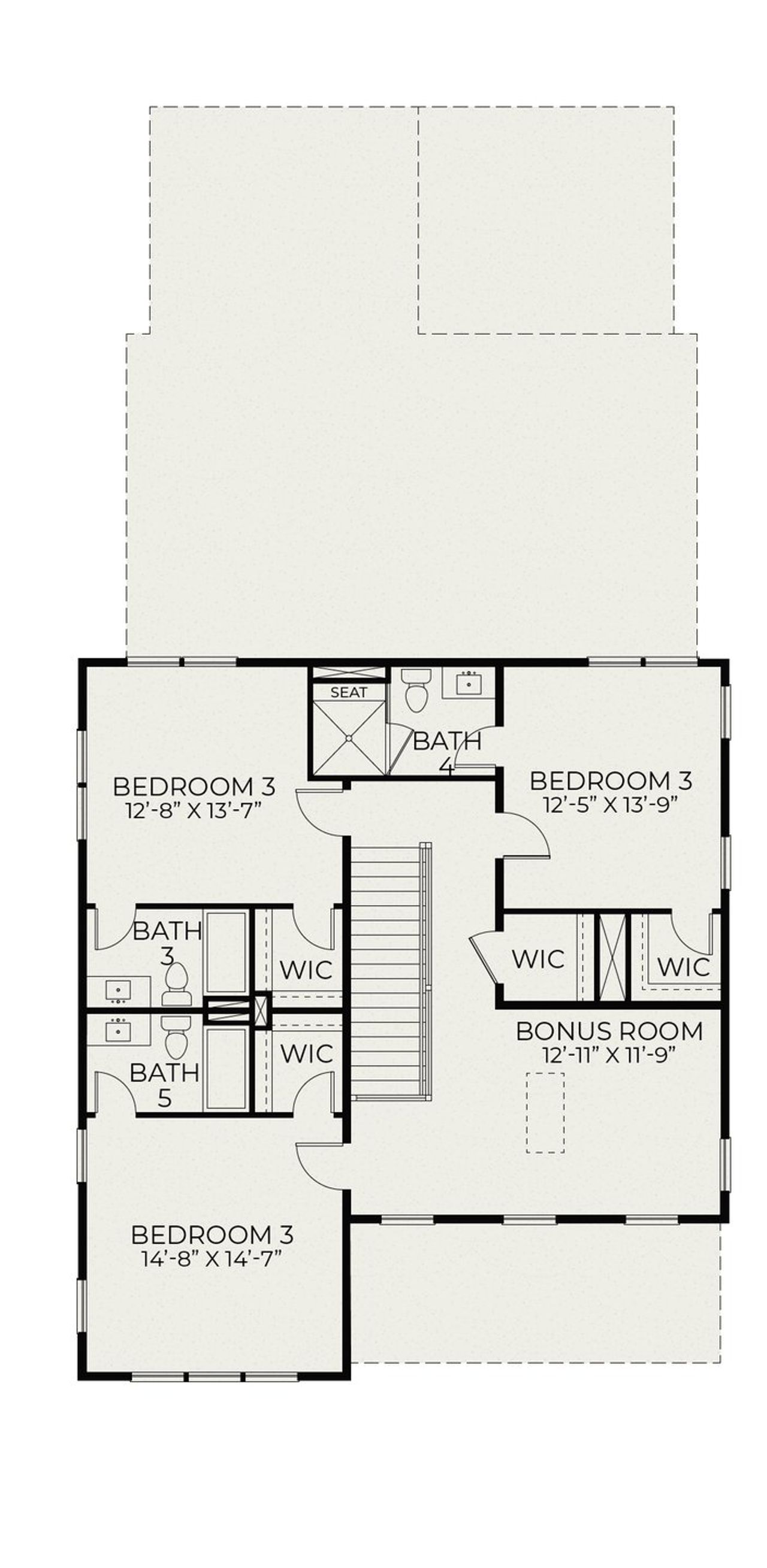 2D floor plan layout of this home in The Marshes at Daniel Island, Charleston, SC (Image 2).