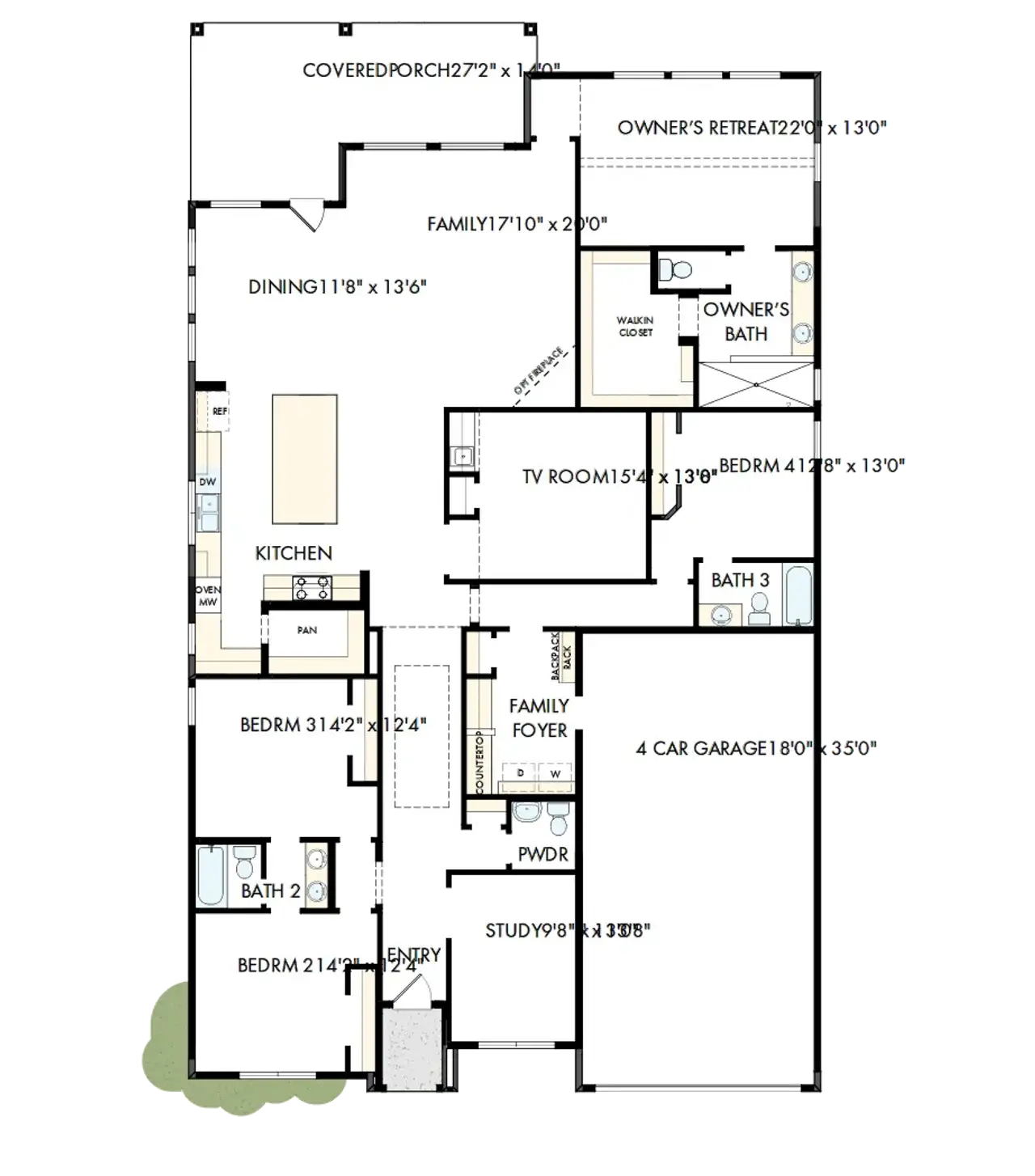 2D floor plan layout of this home in The Ridge at Northlake, Northlake, TX (Image 2). 2D floor plan layout of this home in The Ridge at Northlake, Northlake, TX (Image 2).