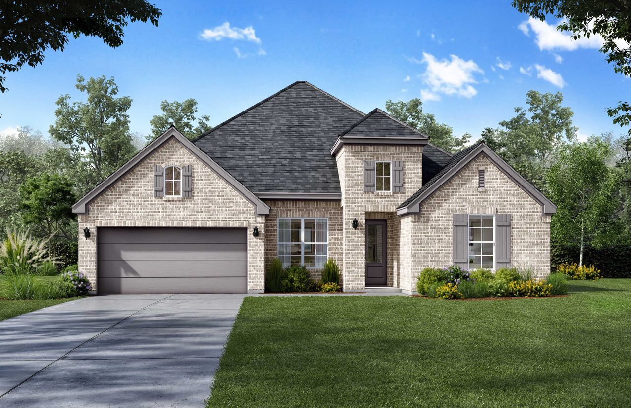 Representative exterior photo of a completed home built from the Hico - SH 5239 by Shaddock Homes in Tavolo Park, Fort Worth, TX (Image 2). Representative exterior photo of a completed home built from the Hico - SH 5239 by Shaddock Homes in Tavolo Park, Fort Worth, TX (Image 2).