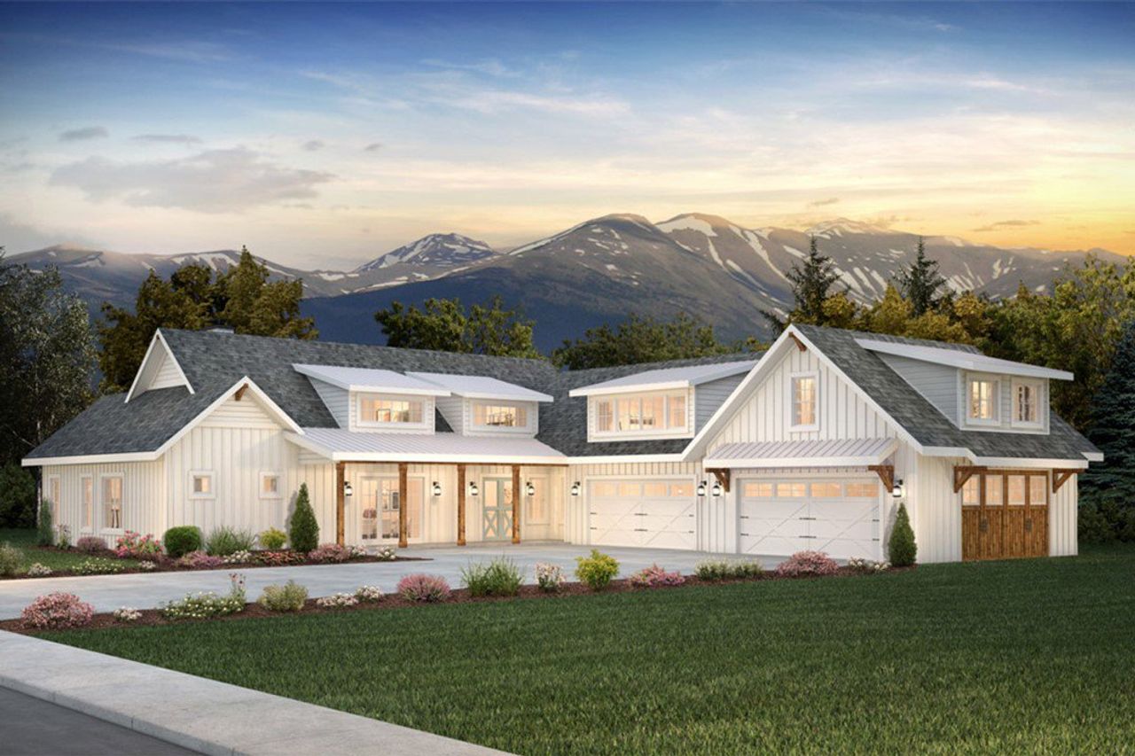 Representative exterior photo of a completed home built from the The Barcelona by Remington Custom Homes in Bear Creek Estates, Weatherford, TX (Image 2).