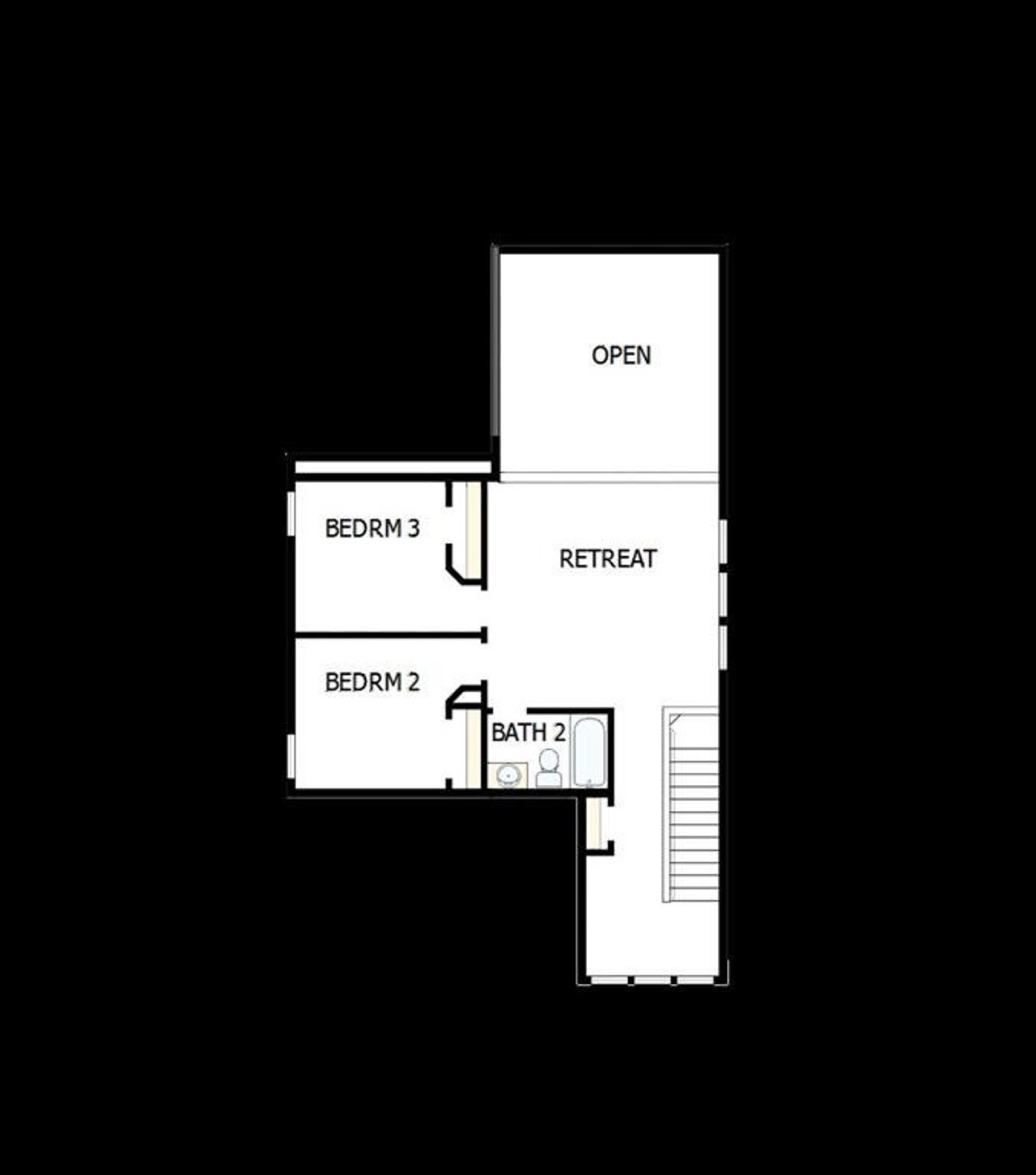 2D floor plan layout of this home in Creekshaw – Gardens, Royse City, TX (Image 2). 2D floor plan layout of this home in Creekshaw – Gardens, Royse City, TX (Image 2).
