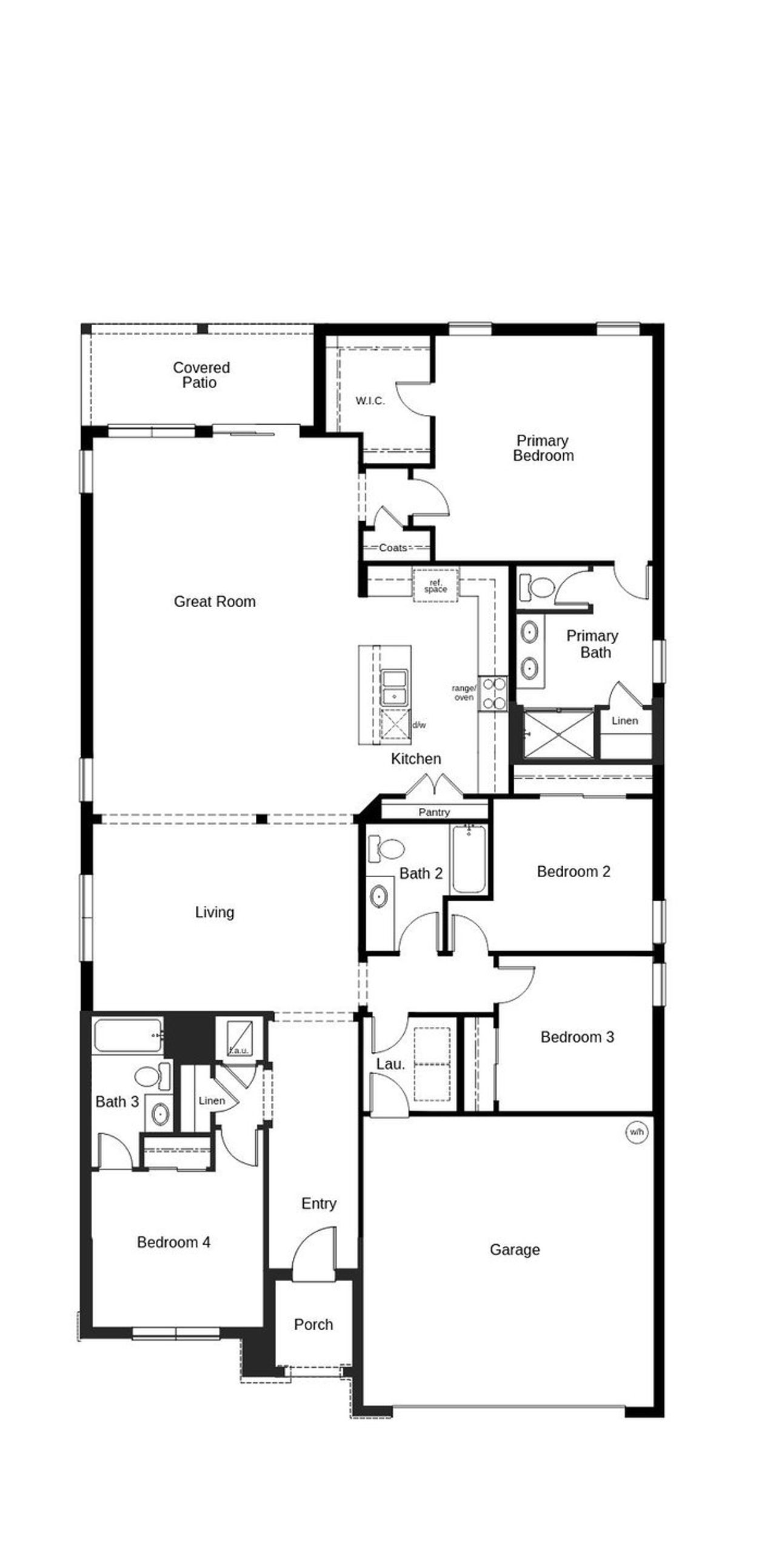 2D floor plan layout of this home in Hancock Crossings, Bartow, FL (Image 2). 2D floor plan layout of this home in Hancock Crossings, Bartow, FL (Image 2).