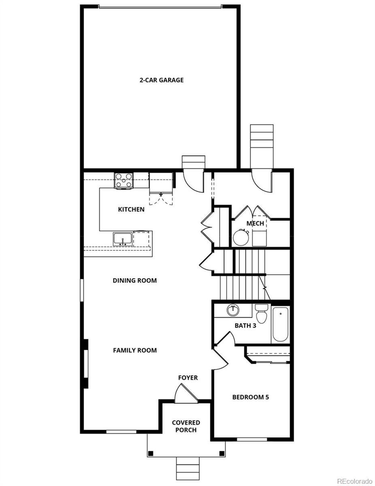 2D floor plan layout of this home in Farmstead, Berthoud, CO (Image 2).