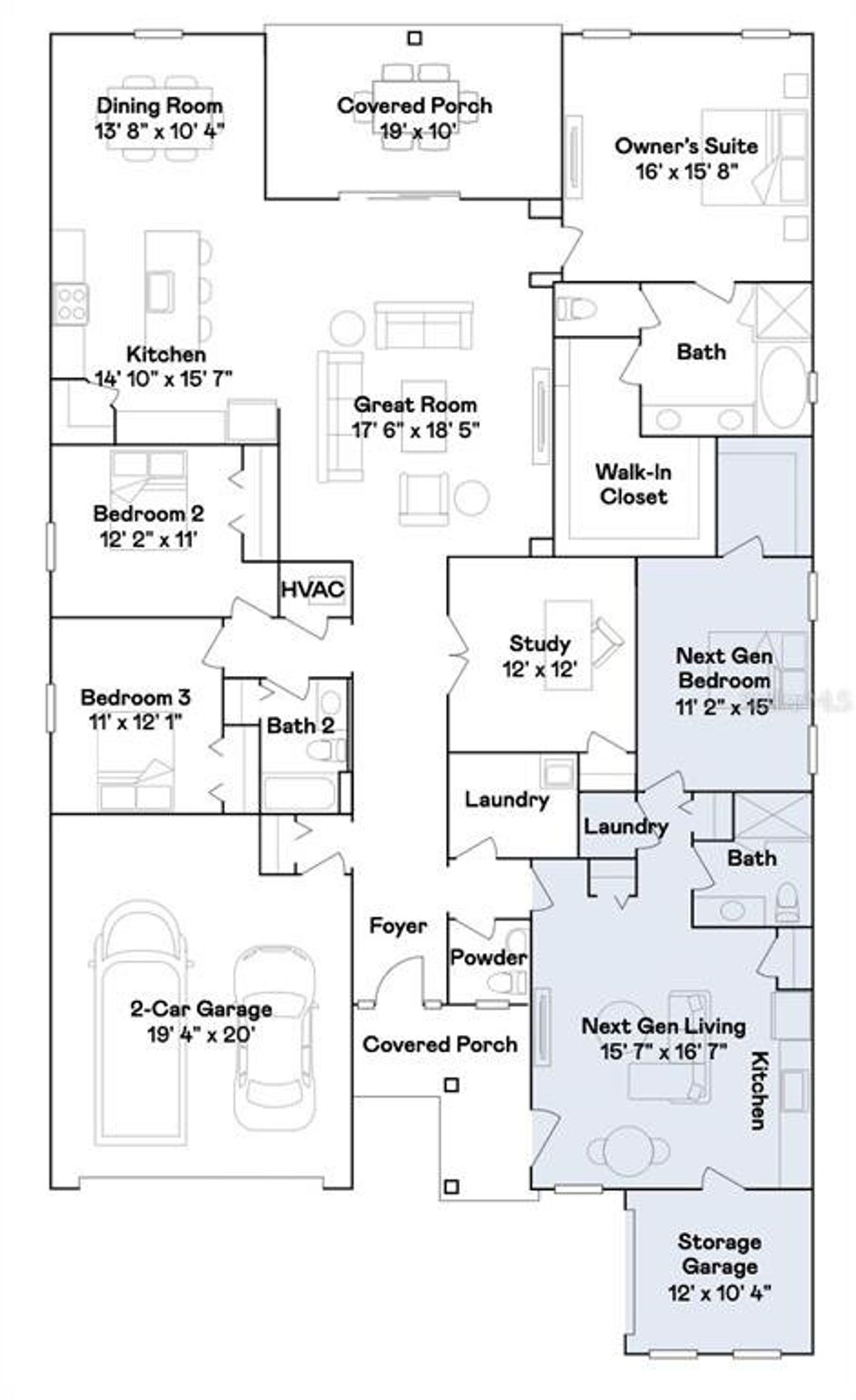 2D floor plan layout of this home in Pioneer Ranch, Ocala, FL (Image 2). 2D floor plan layout of this home in Pioneer Ranch, Ocala, FL (Image 2).