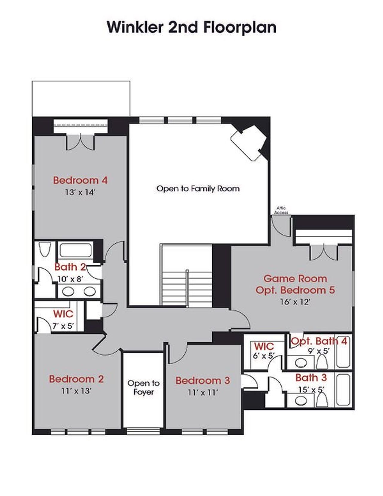 Image 2 representing the Winkler by Kendall Homes in Rose Hill Estates, Willis, TX.