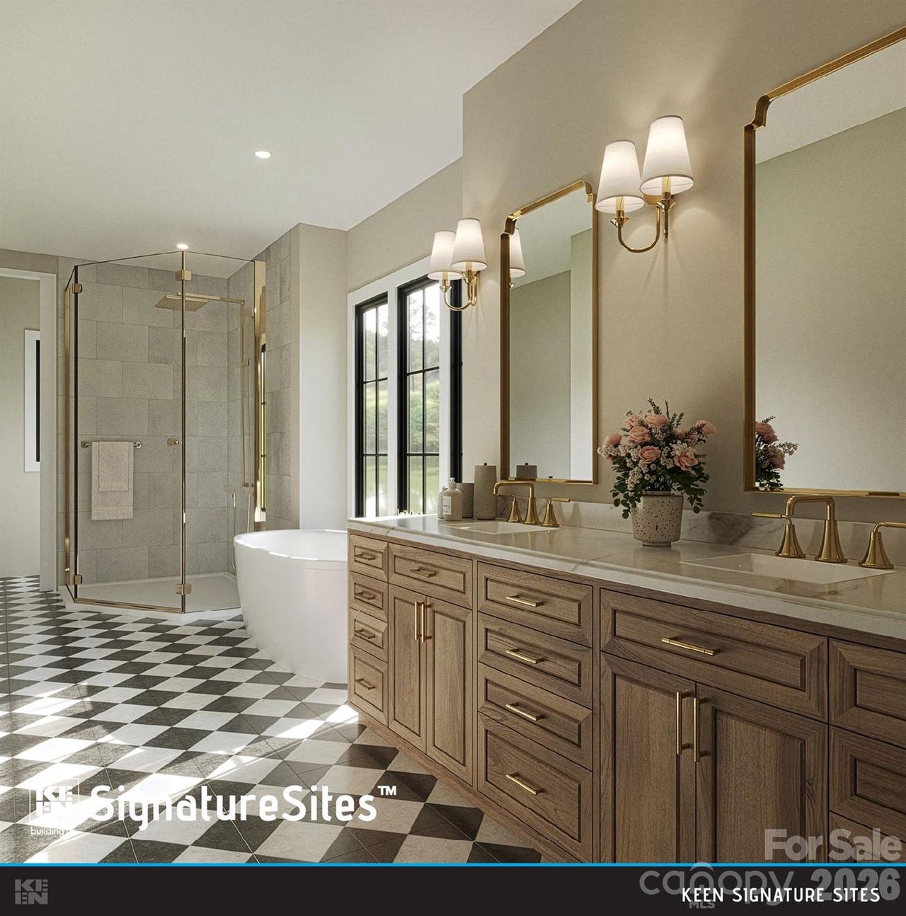 Furnished interior view inside a new home in , Lexington (Image 2).