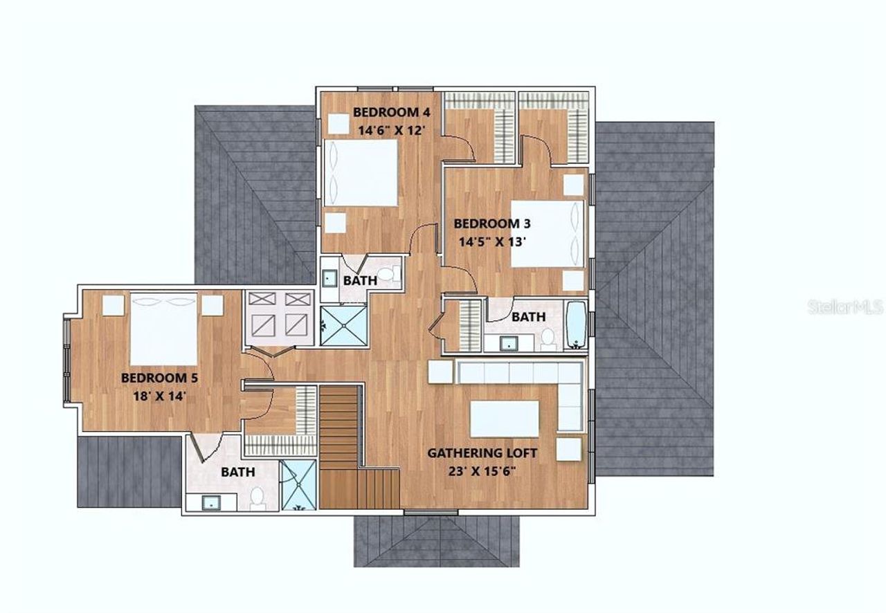 2D floor plan layout of this home in , Winter Park, FL (Image 2).