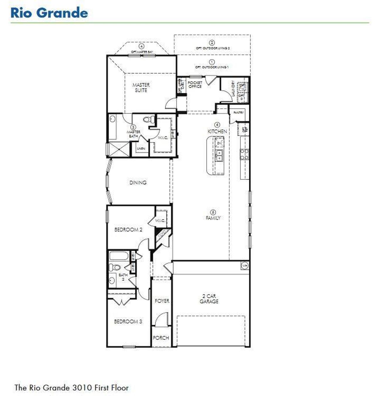 2D floor plan layout of this home in , Huffman, TX (Image 2).