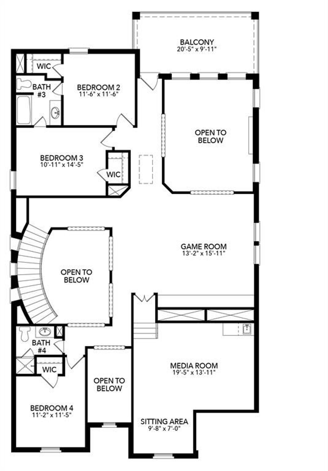 2D floor plan layout of this home in Kelly Ranch, Aledo, TX (Image 2). 2D floor plan layout of this home in Kelly Ranch, Aledo, TX (Image 2).
