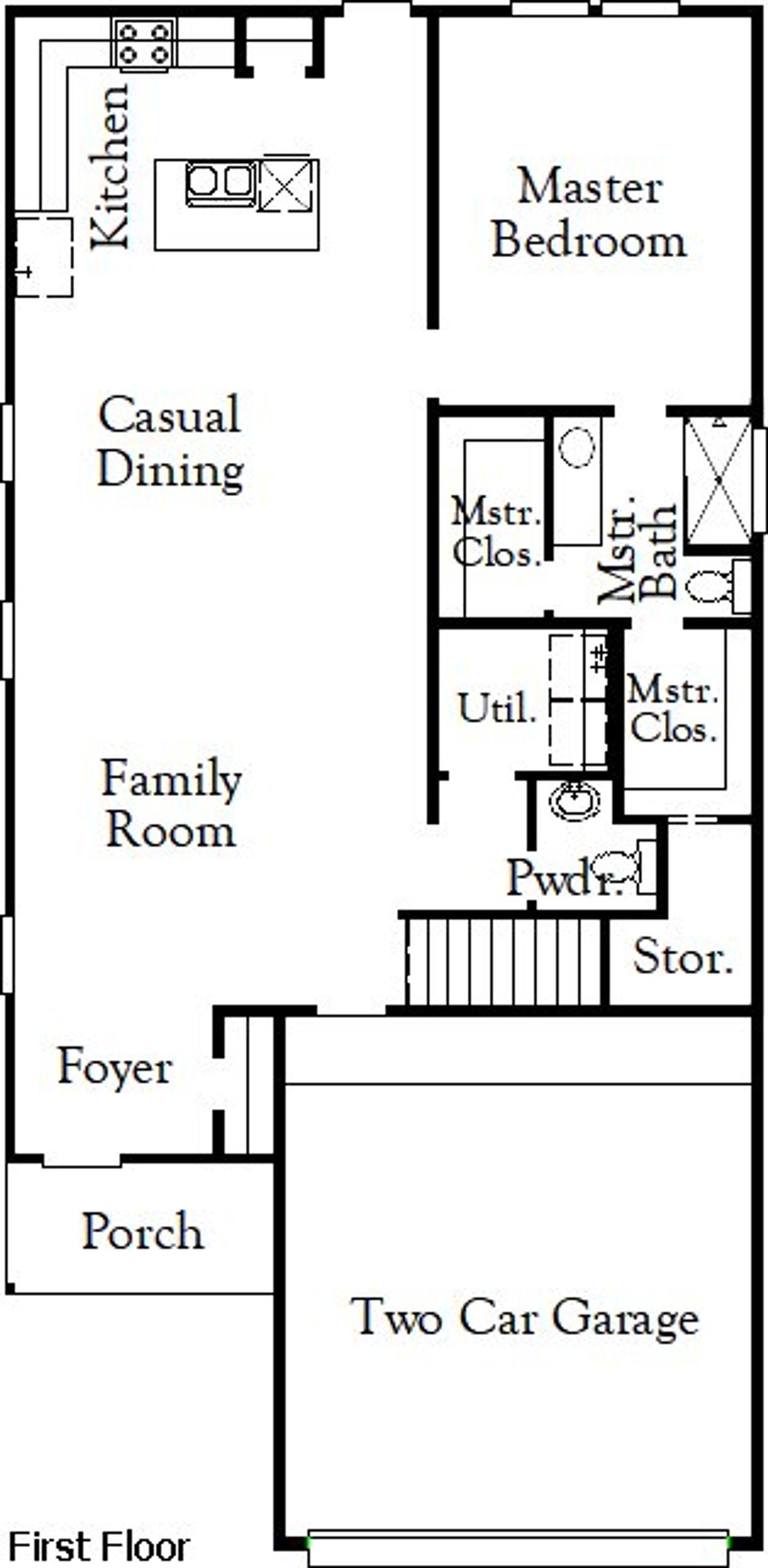 2D floor plan layout of this home in Garden Grove, San Antonio, TX (Image 2).