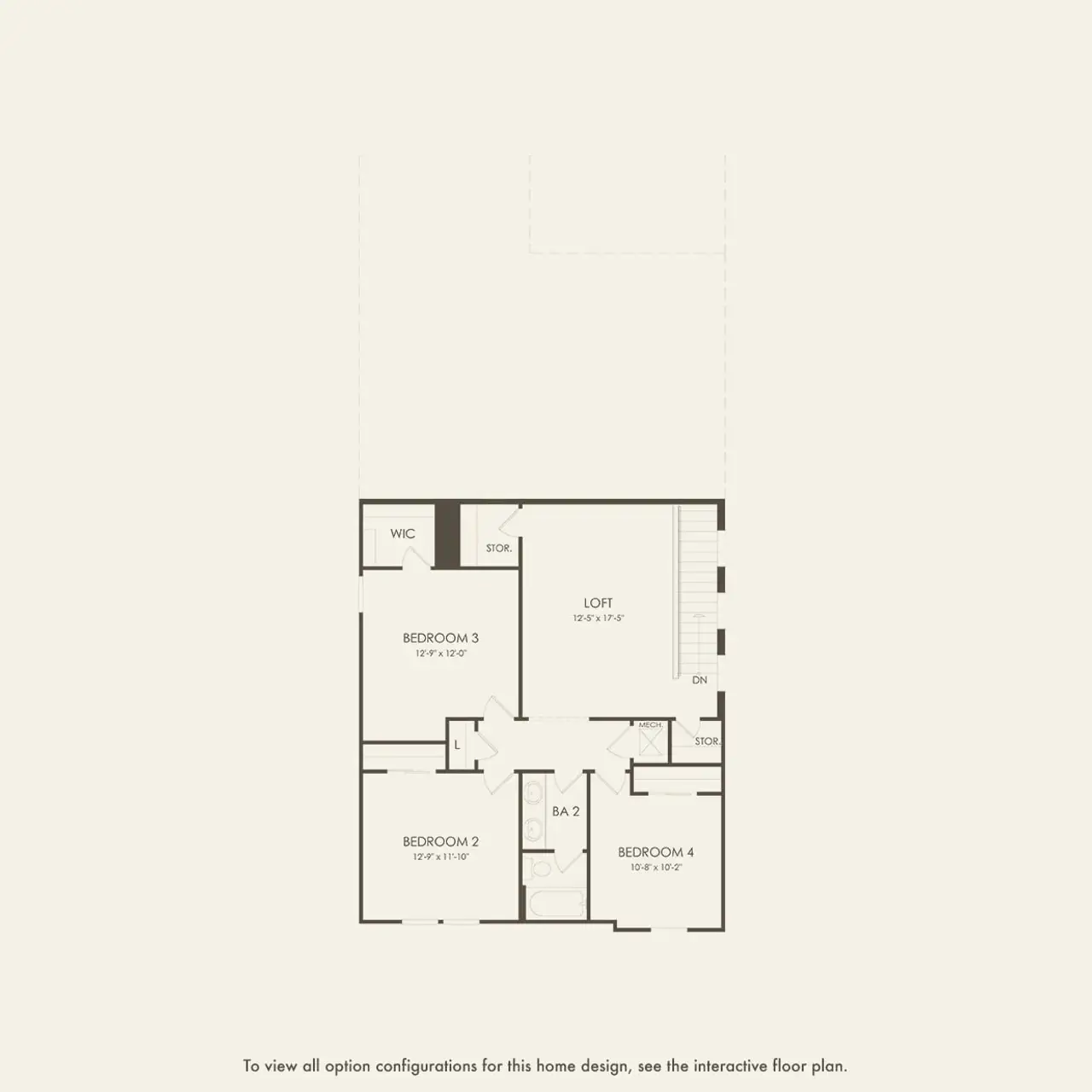 2D floor plan layout of this home in Longmeadow at North River Ranch, Parrish, FL (Image 2).