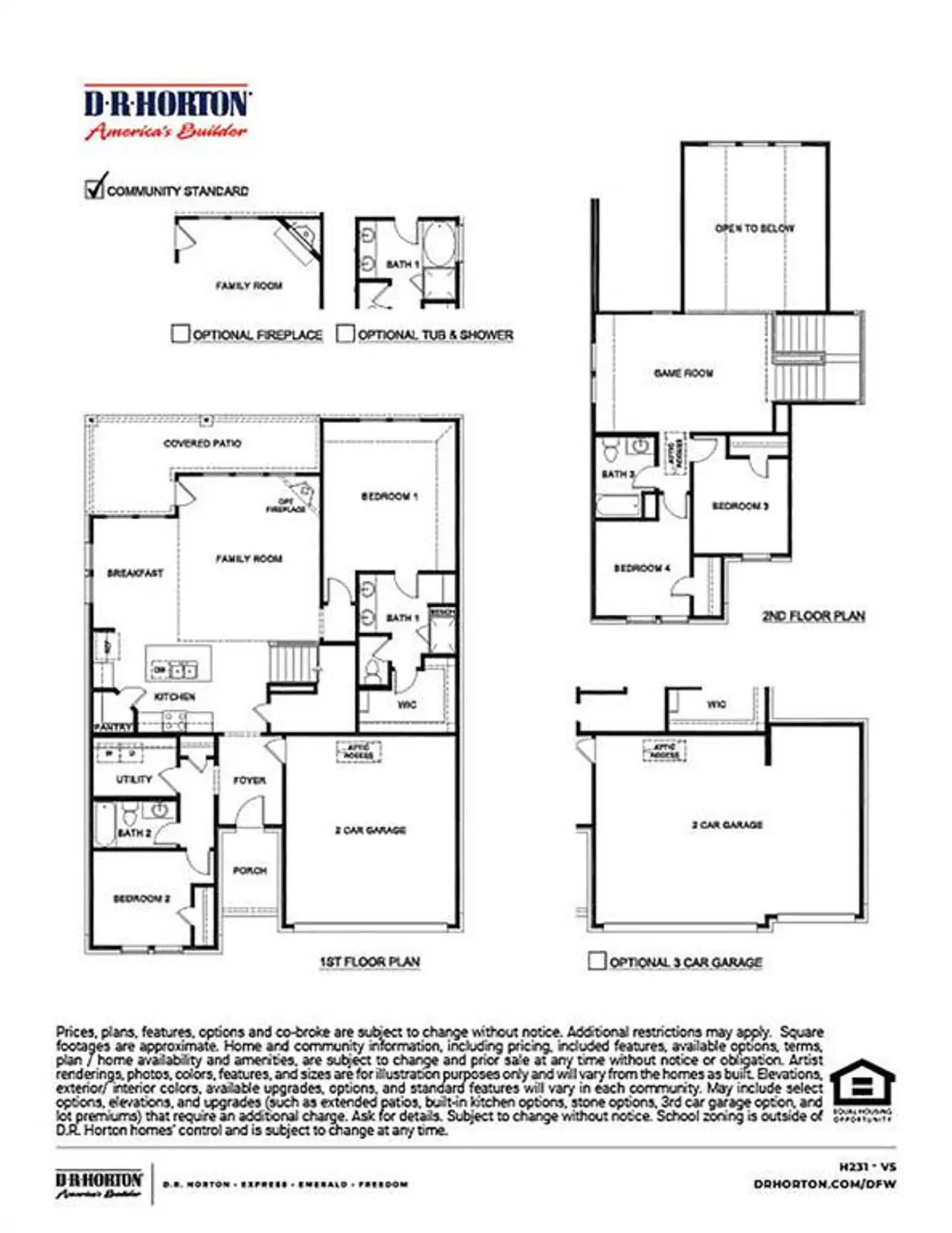 2D floor plan layout of this home in Liberty Crossing, Royse City, TX (Image 2). 2D floor plan layout of this home in Liberty Crossing, Royse City, TX (Image 2).