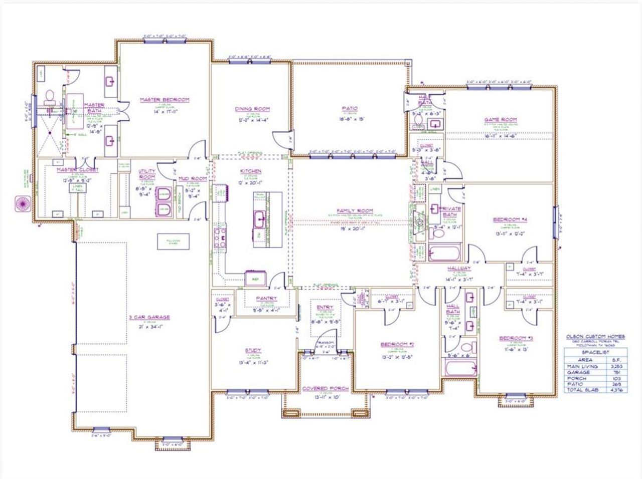2D floor plan layout of this home in , Midlothian, TX (Image 2).