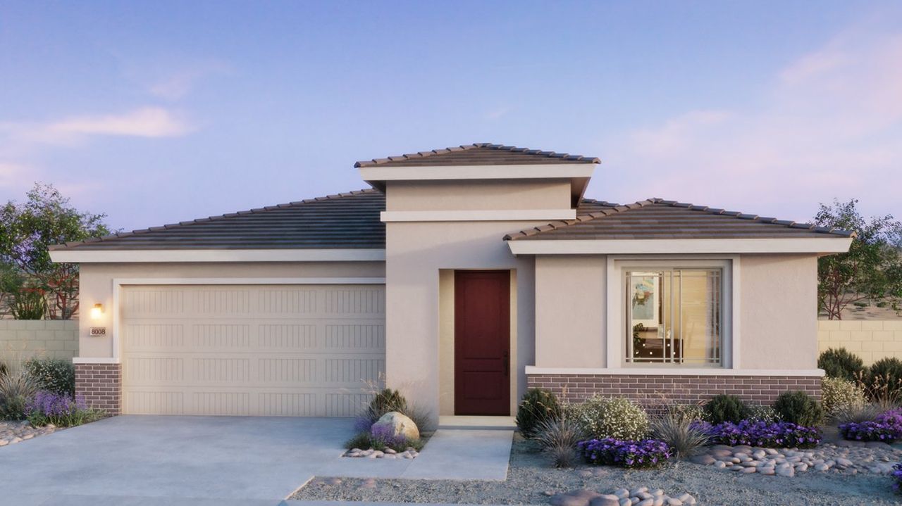 Representative exterior photo of a completed home built from the 4007 by Risewell Homes in Windstone Ranch North, Surprise, AZ (Image 2).