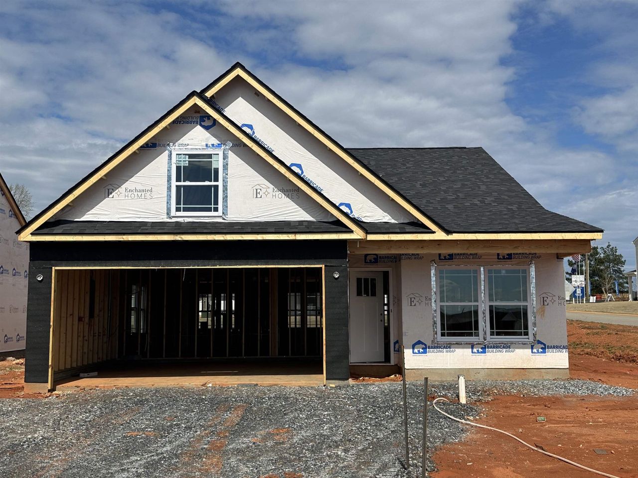 In-progress construction of a new home in Cleveland Meadows, Spartanburg, SC (Image 2).