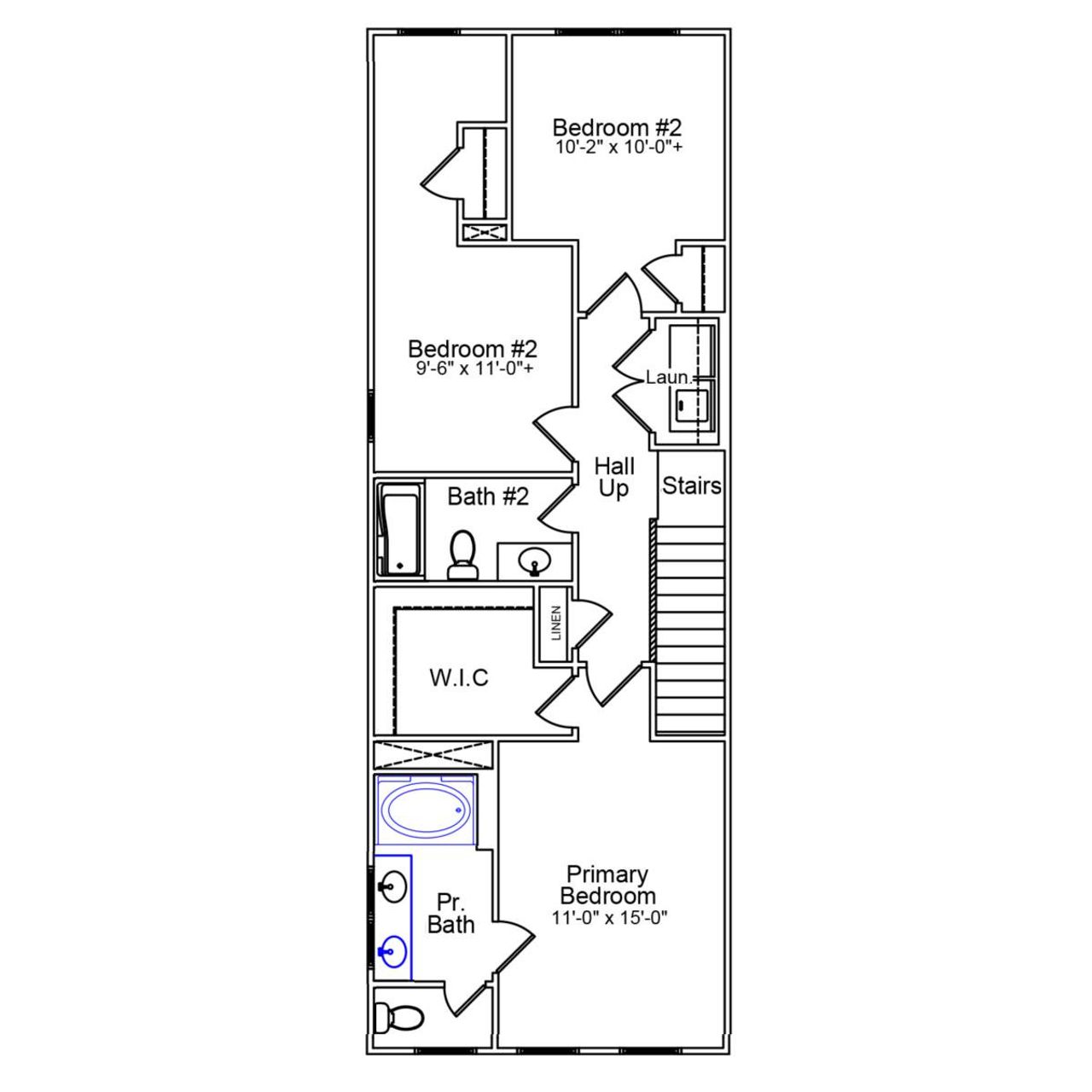 2D floor plan layout of this home in Renaissance at White Oak, Garner, NC (Image 2). 2D floor plan layout of this home in Renaissance at White Oak, Garner, NC (Image 2).