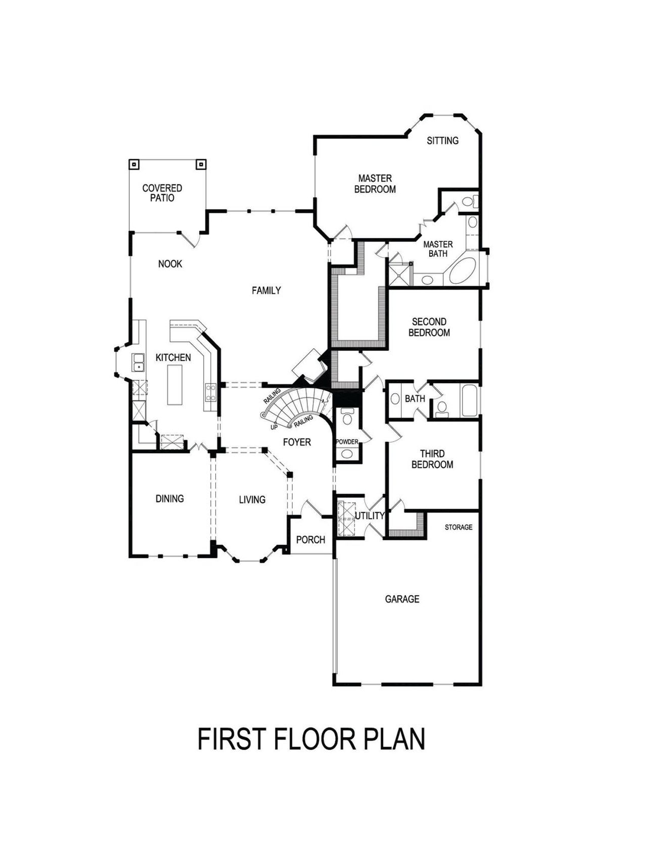 2D floor plan layout of this home in Broadmoor Estates, Ovilla, TX (Image 2).