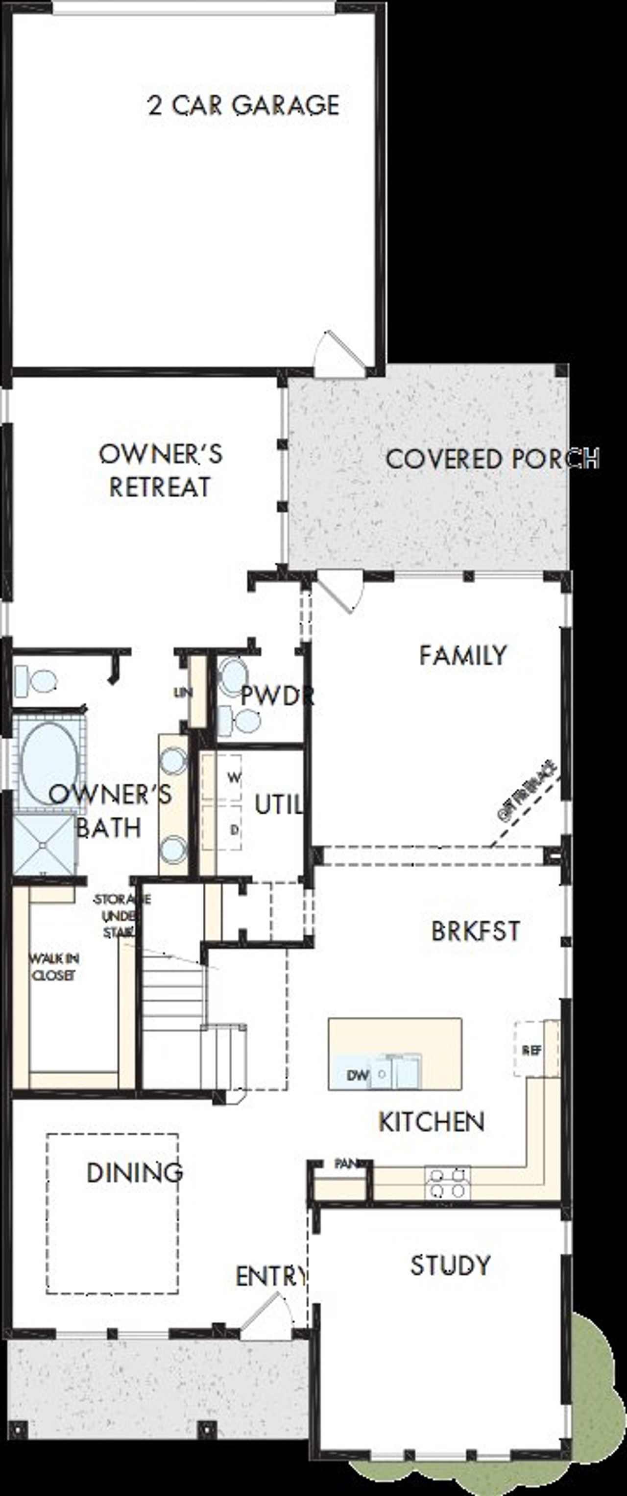2D floor plan layout of this home in Bridgeland Central: Emerald Heights - Landmark Row Collection, Cypress, TX (Image 2). 2D floor plan layout of this home in Bridgeland Central: Emerald Heights - Landmark Row Collection, Cypress, TX (Image 2).