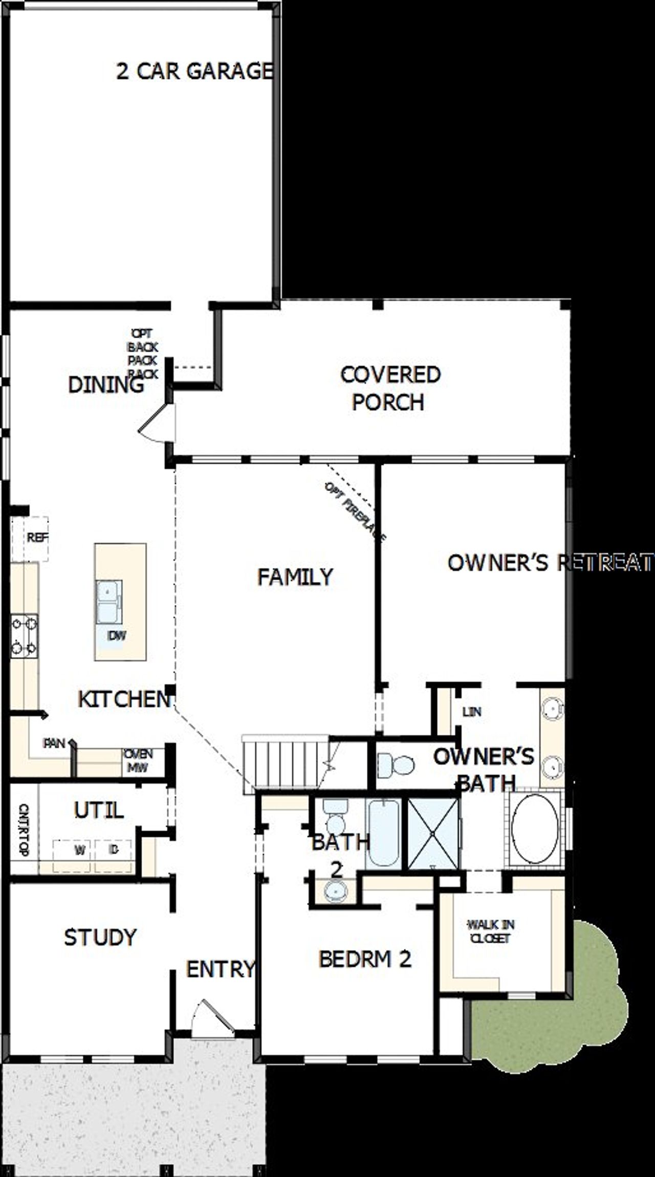 2D floor plan layout of this home in Karis - Village Series, Crowley, TX (Image 2). 2D floor plan layout of this home in Karis - Village Series, Crowley, TX (Image 2).