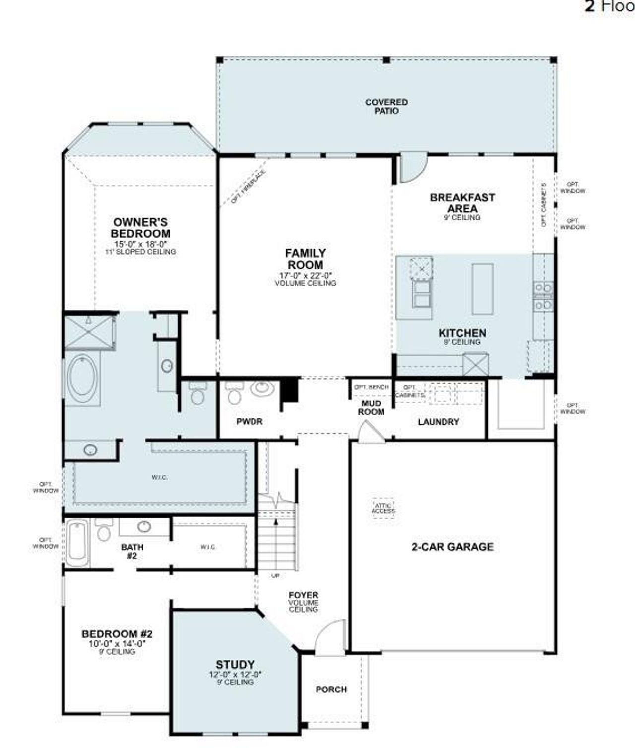 2D floor plan layout of this home in Berryknoll, Montgomery, TX (Image 2). 2D floor plan layout of this home in Berryknoll, Montgomery, TX (Image 2).