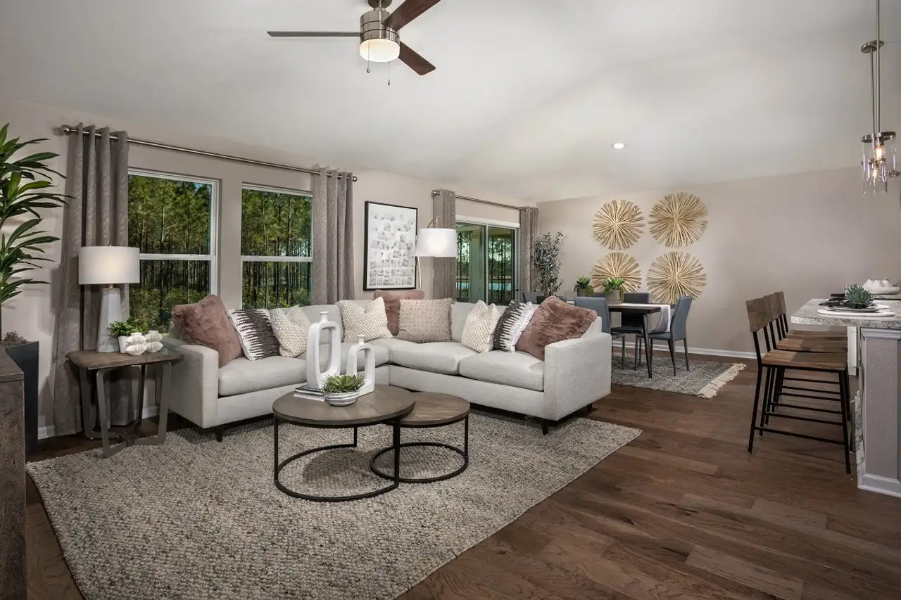 Furnished interior view inside a new home in Copper Ridge, Jacksonville (Image 2).