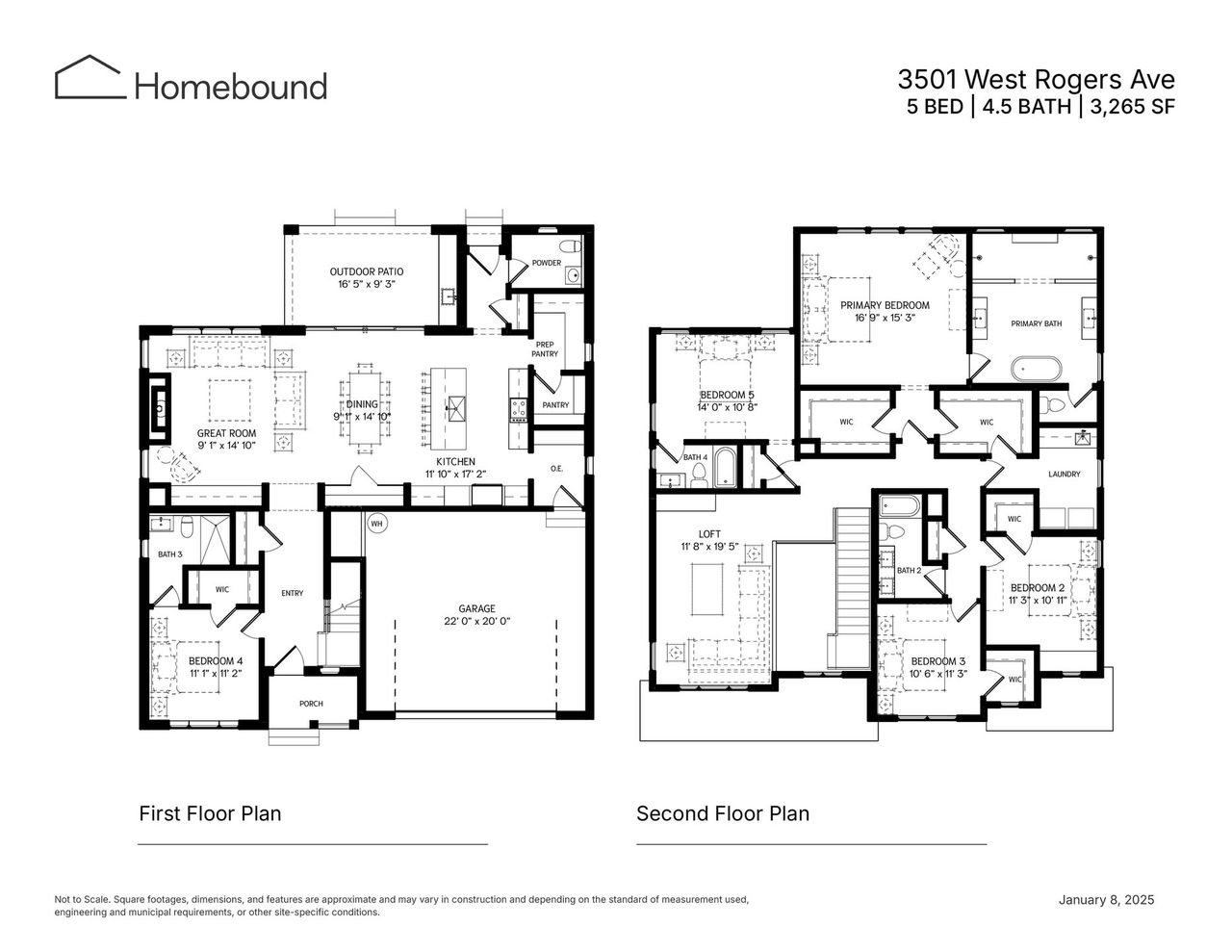 2D floor plan layout of this home in , Tampa, FL (Image 2).
