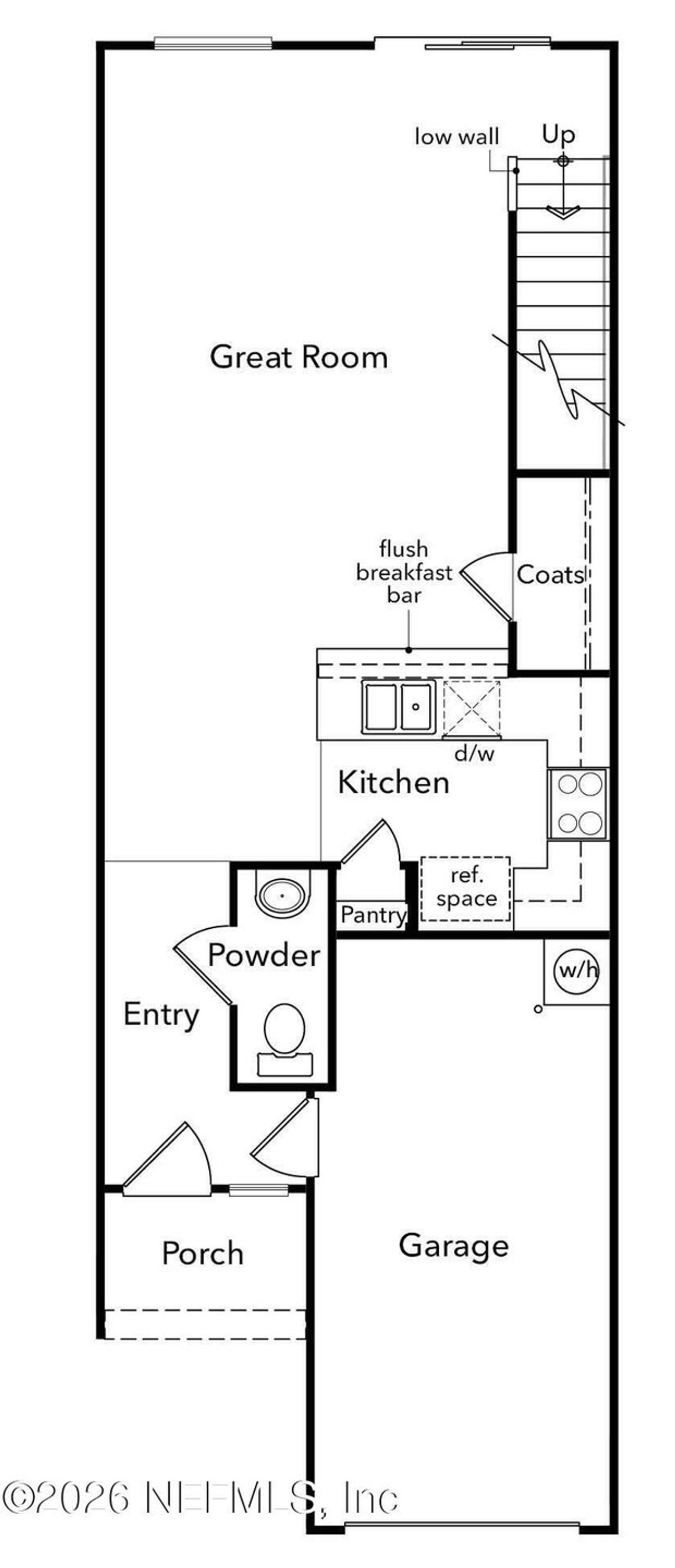 2D floor plan layout of this home in , St. Augustine, FL (Image 2).