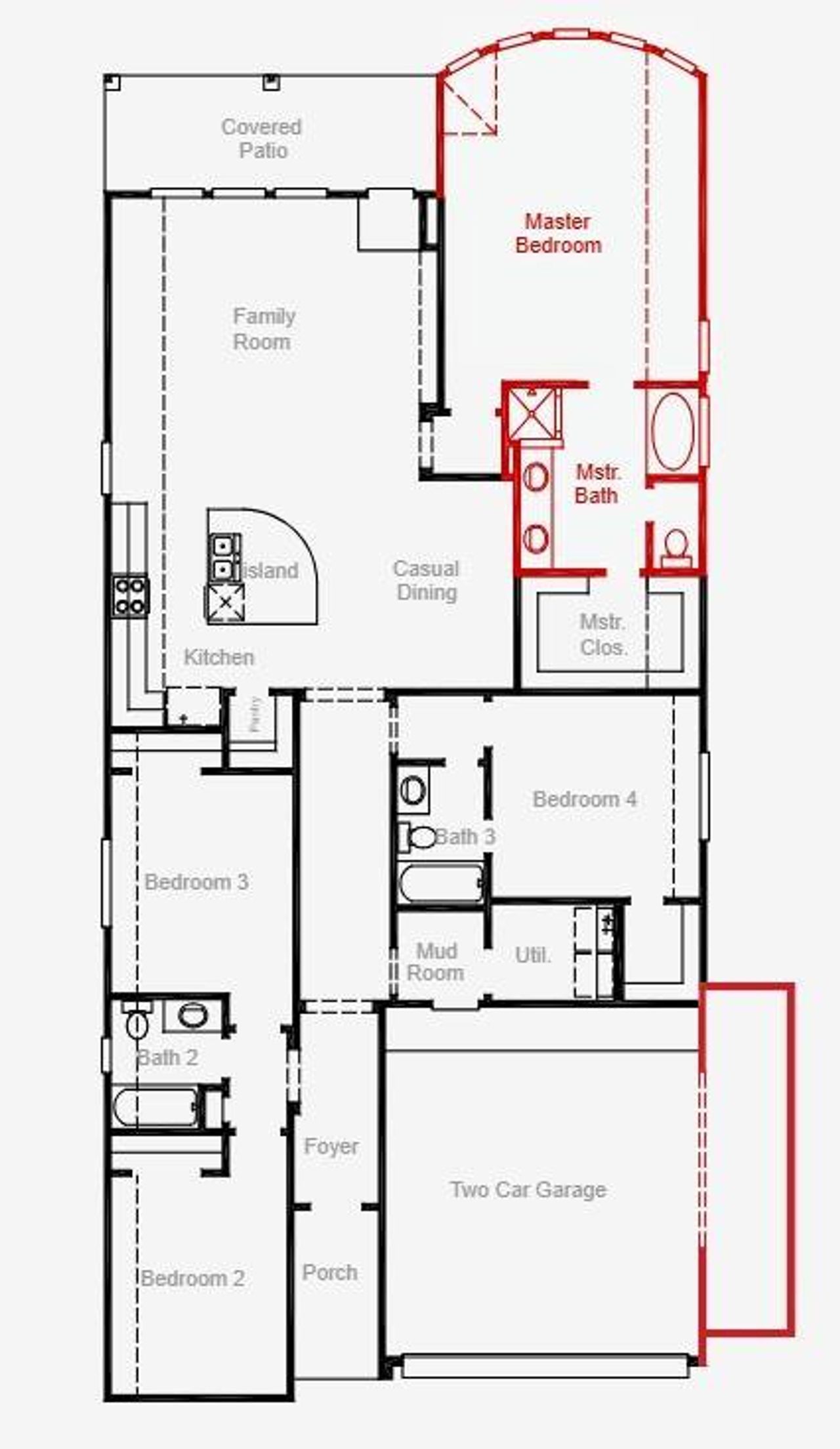 2D floor plan layout of this home in The Trails, New Caney, TX (Image 2). 2D floor plan layout of this home in The Trails, New Caney, TX (Image 2).