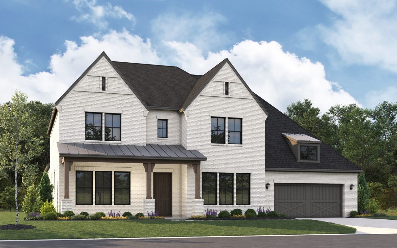 Representative exterior photo of a completed home built from the 6061 by Tradition Homes in StarView, Prosper, TX (Image 2).