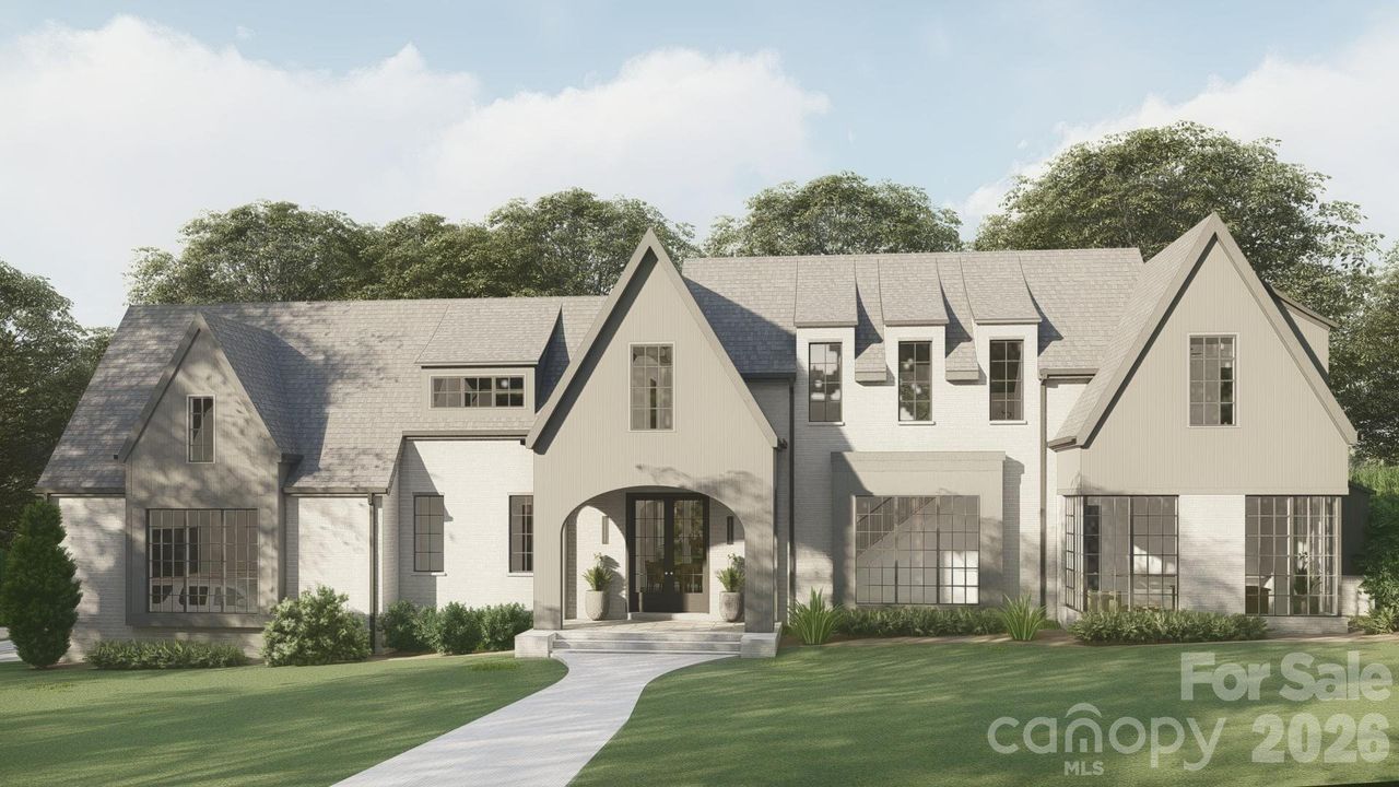 Front exterior of a new home in , Davidson, NC, highlighting curb appeal (Image 2).