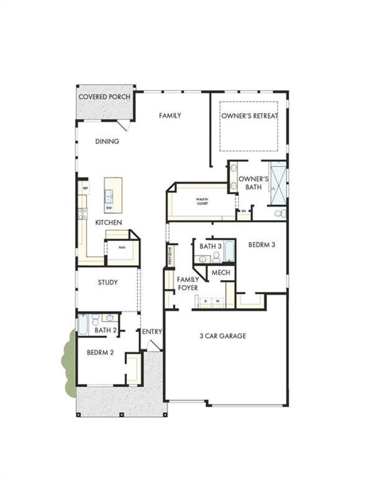 2D floor plan layout of this home in , Gainesville, GA (Image 2).