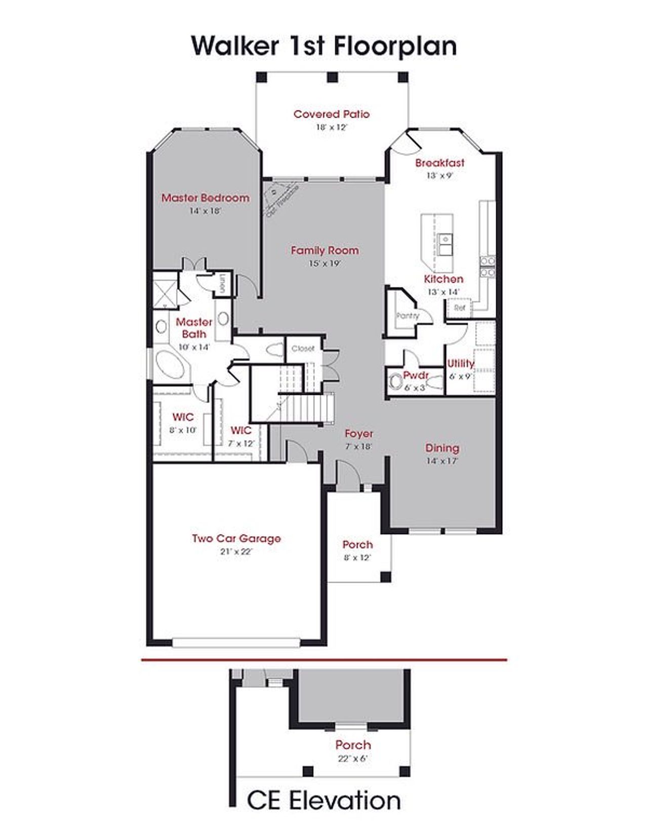 Image 2 representing the Walker by Kendall Homes in Rose Hill Estates, Willis, TX. Image 2 representing the Walker by Kendall Homes in Rose Hill Estates, Willis, TX.