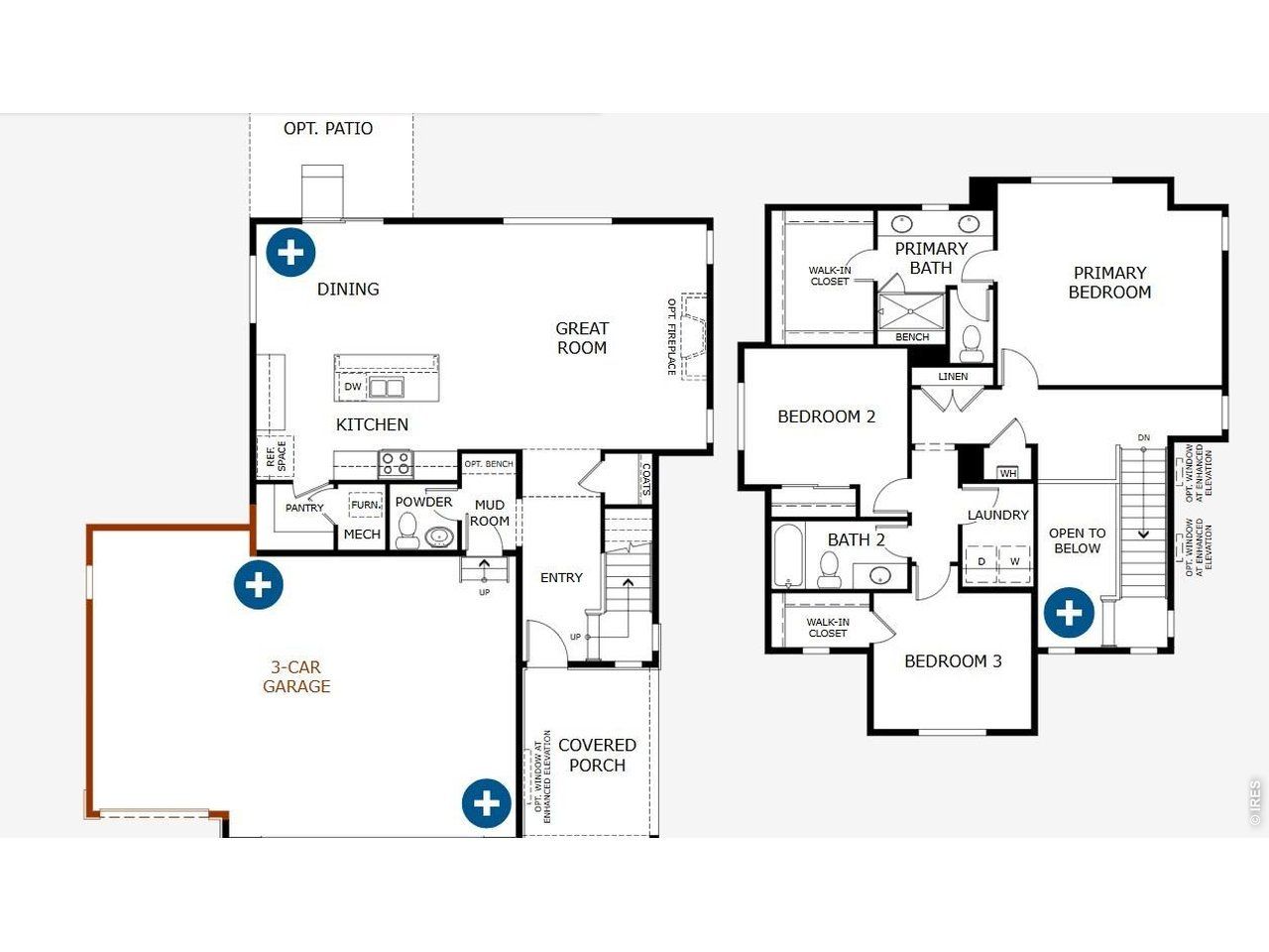 2D floor plan layout of this home in Cherry Meadows, Brighton, CO (Image 2).