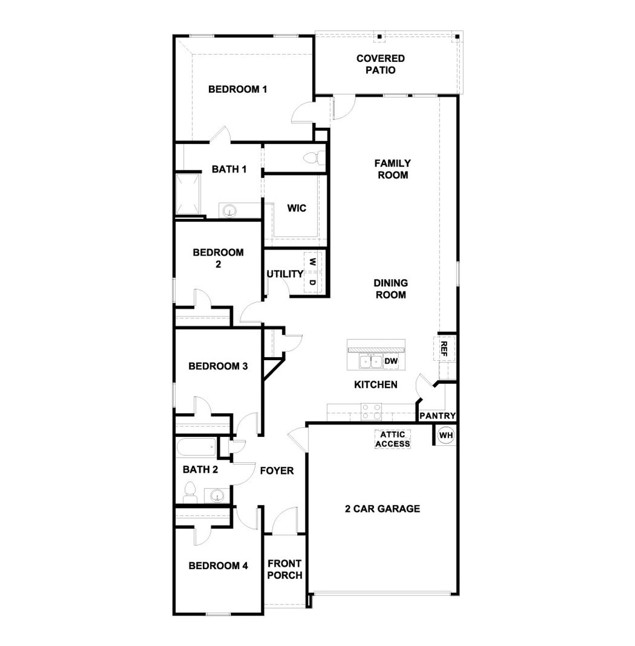 2D floor plan layout of this home in Wayside, Uhland, TX (Image 2). 2D floor plan layout of this home in Wayside, Uhland, TX (Image 2).
