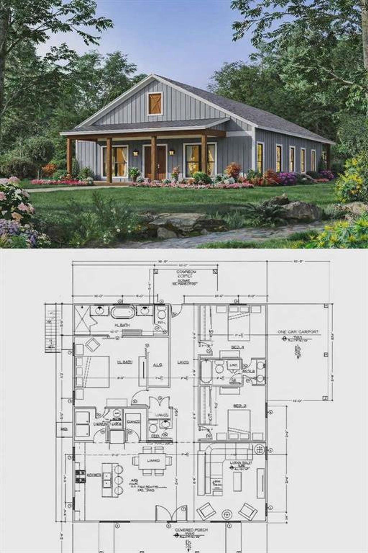 2D floor plan layout of this home in , Bowie, TX (Image 2).