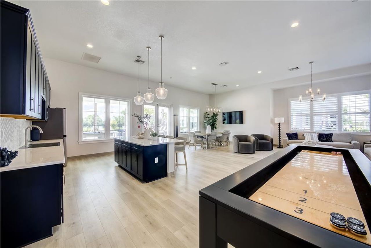 Furnished interior view inside a new home in Bungalow Walk at Lakewood Ranch, Sarasota (Image 2).