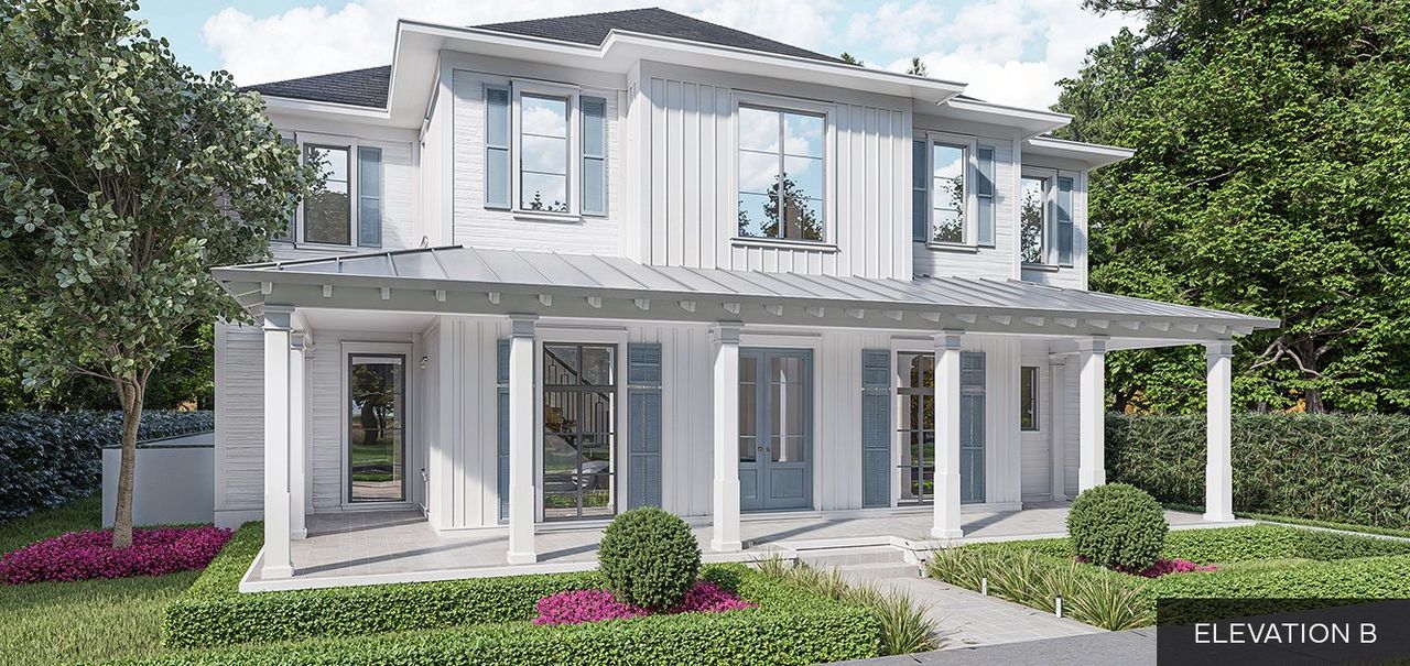 Representative exterior photo of a completed home built from the The Hamlin by Element Home Builders in The Grove, Oakland, FL (Image 2).