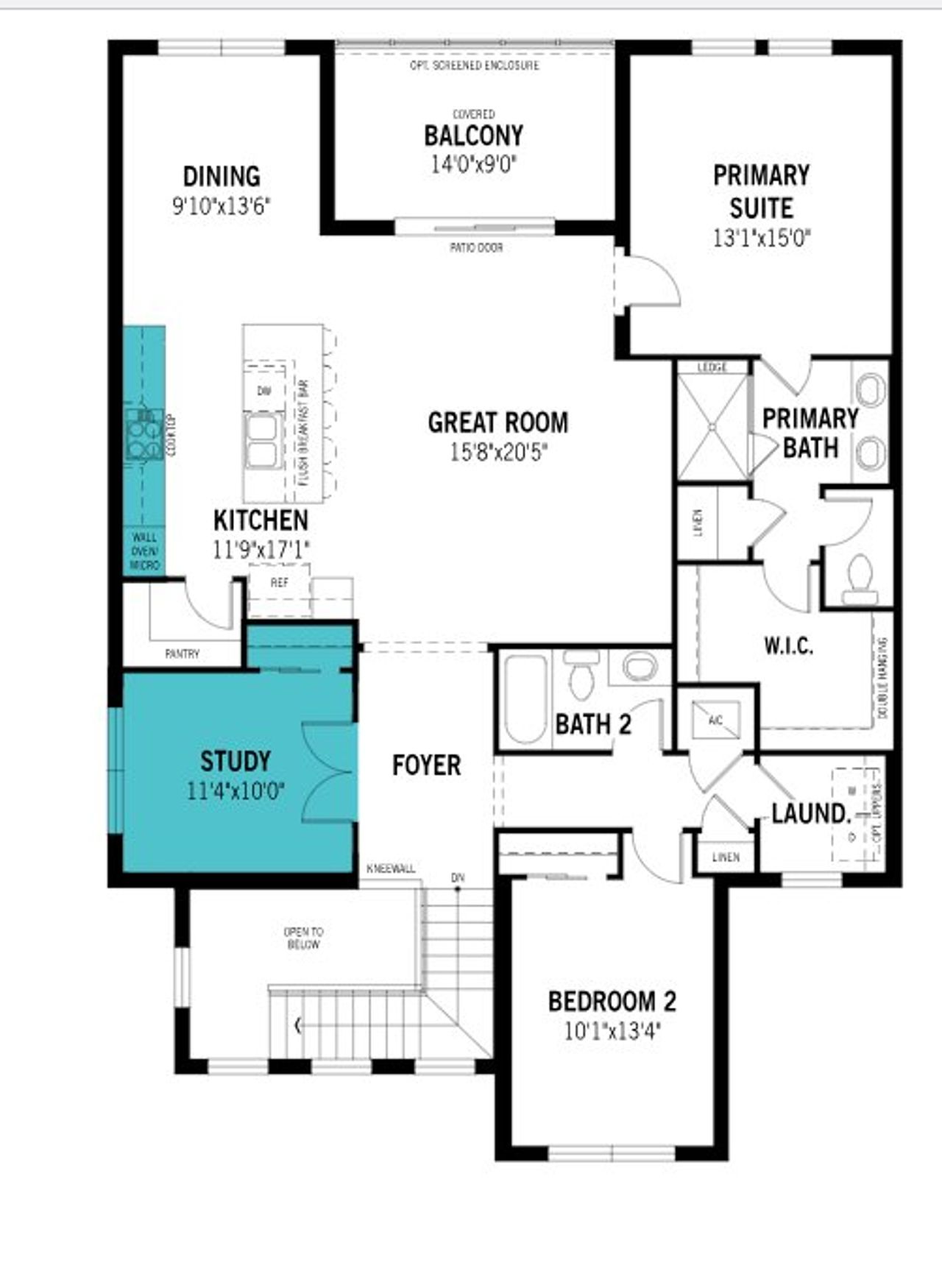 2D floor plan layout of this home in Wellen Park, Venice, FL (Image 2). 2D floor plan layout of this home in Wellen Park, Venice, FL (Image 2).