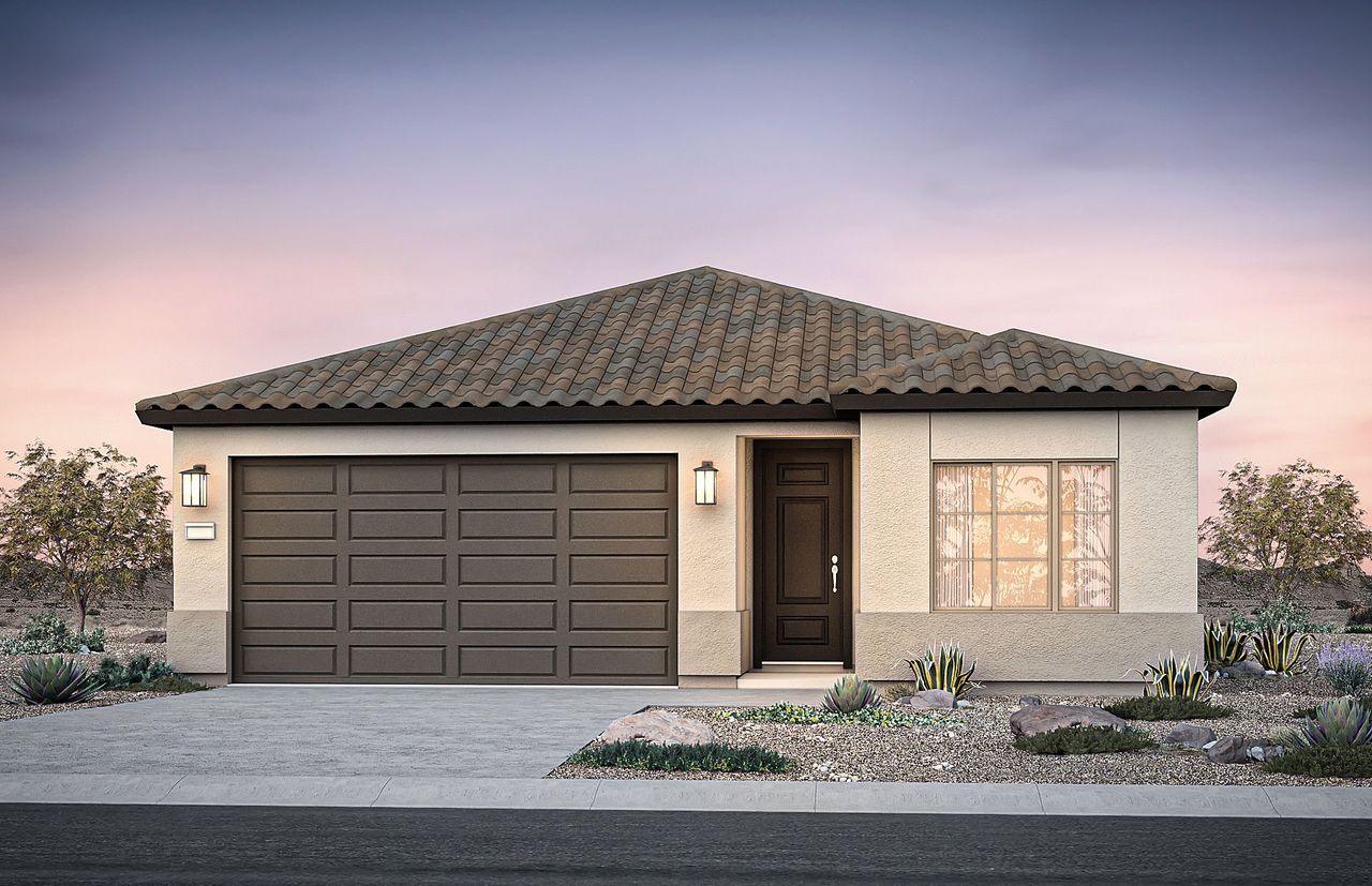 Representative exterior photo of a completed home built from the Hummingbird by Pulte Homes in Hayden Estates, Buckeye, AZ (Image 2).