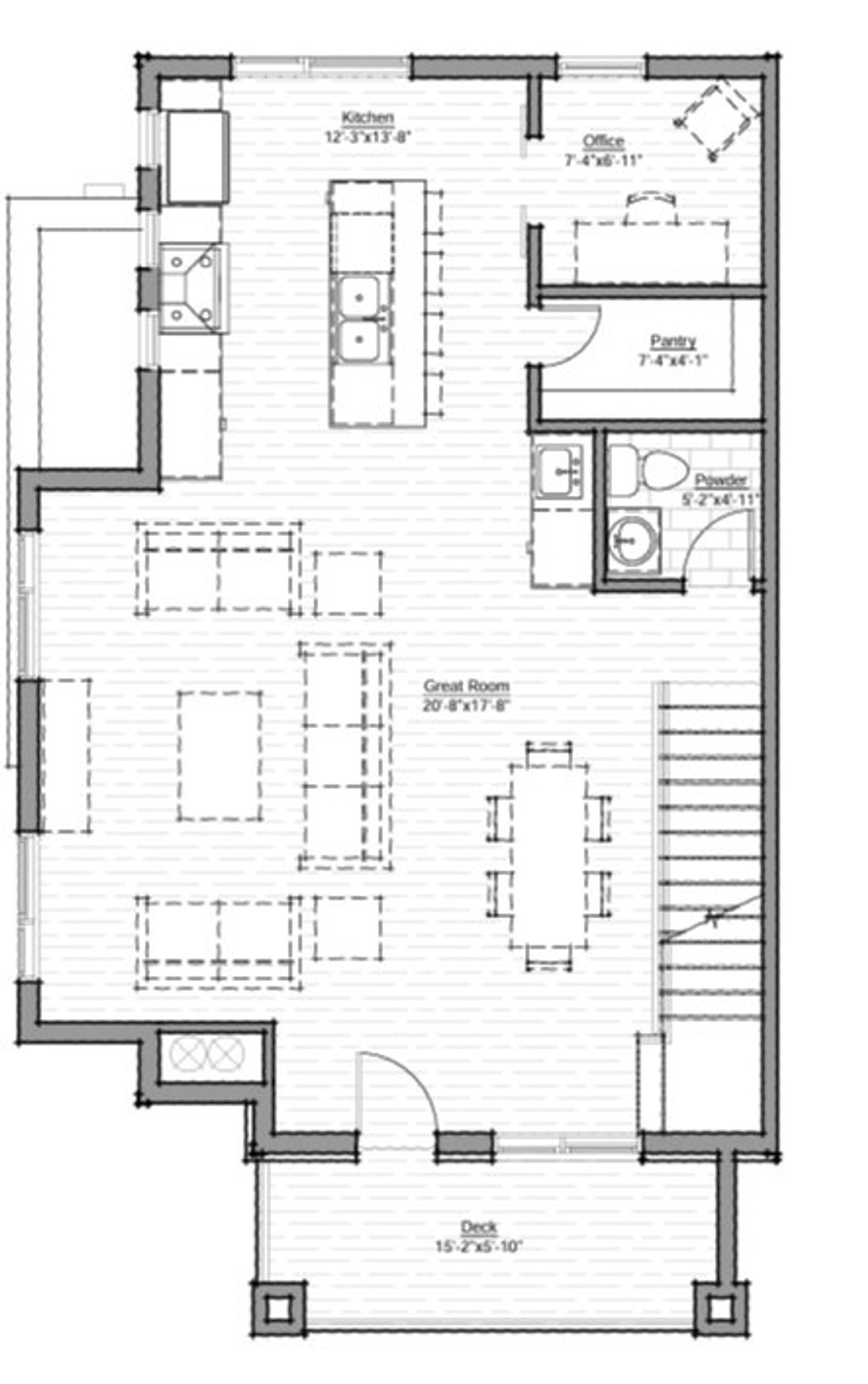 2D floor plan layout for the Spruce by D.H. Friedman Properties LLC in A Line Townhomes, Denver, CO (Image 2). 2D floor plan layout for the Spruce by D.H. Friedman Properties LLC in A Line Townhomes, Denver, CO (Image 2).