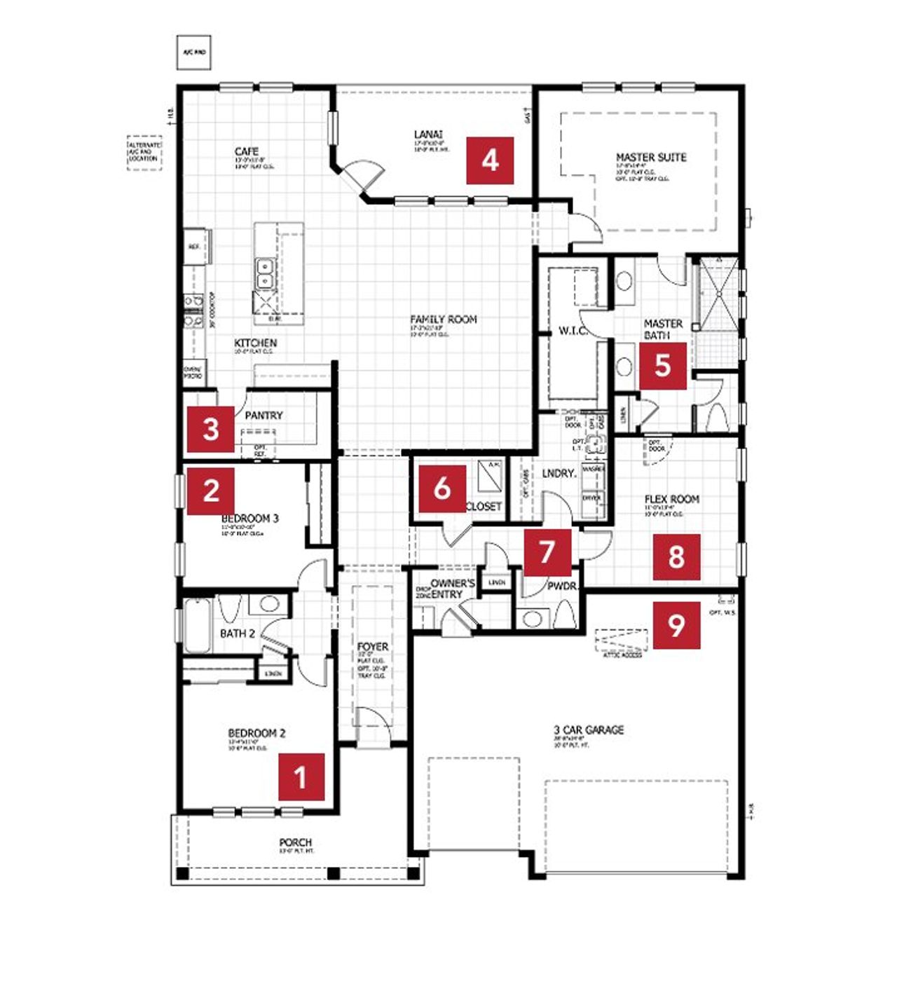 2D floor plan layout for the Lola by MasterCraft Builder Group in SilverLeaf, St. Augustine, FL (Image 2). 2D floor plan layout for the Lola by MasterCraft Builder Group in SilverLeaf, St. Augustine, FL (Image 2).
