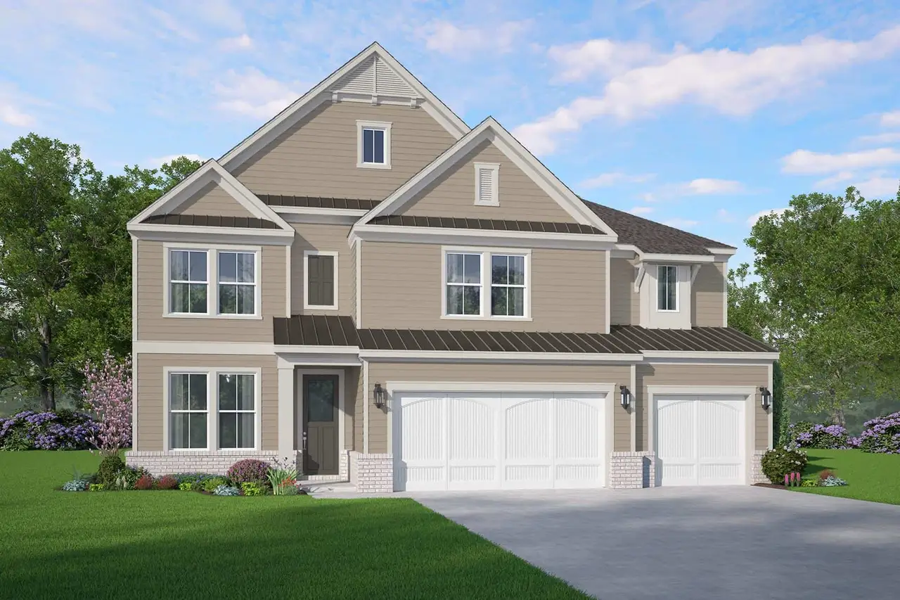 Representative exterior photo of a completed home built from the Elson by McKinley Homes in Bay Creek Overlook, Loganville, GA (Image 2). Representative exterior photo of a completed home built from the Elson by McKinley Homes in Bay Creek Overlook, Loganville, GA (Image 2).