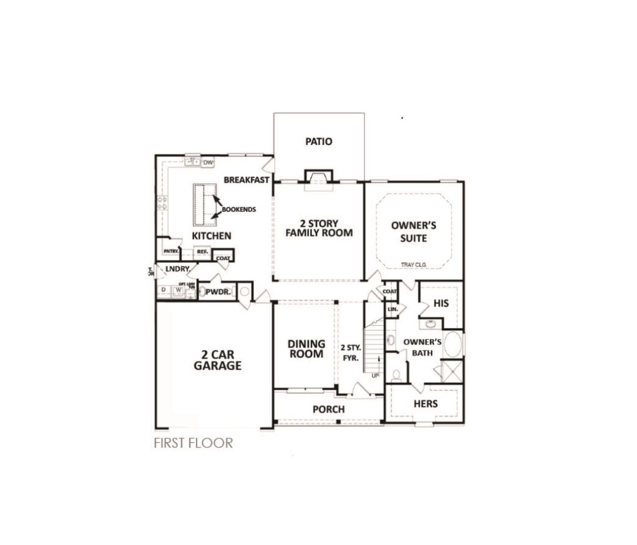 2D floor plan layout of this home in Spring Creek, Monroe, GA (Image 2).