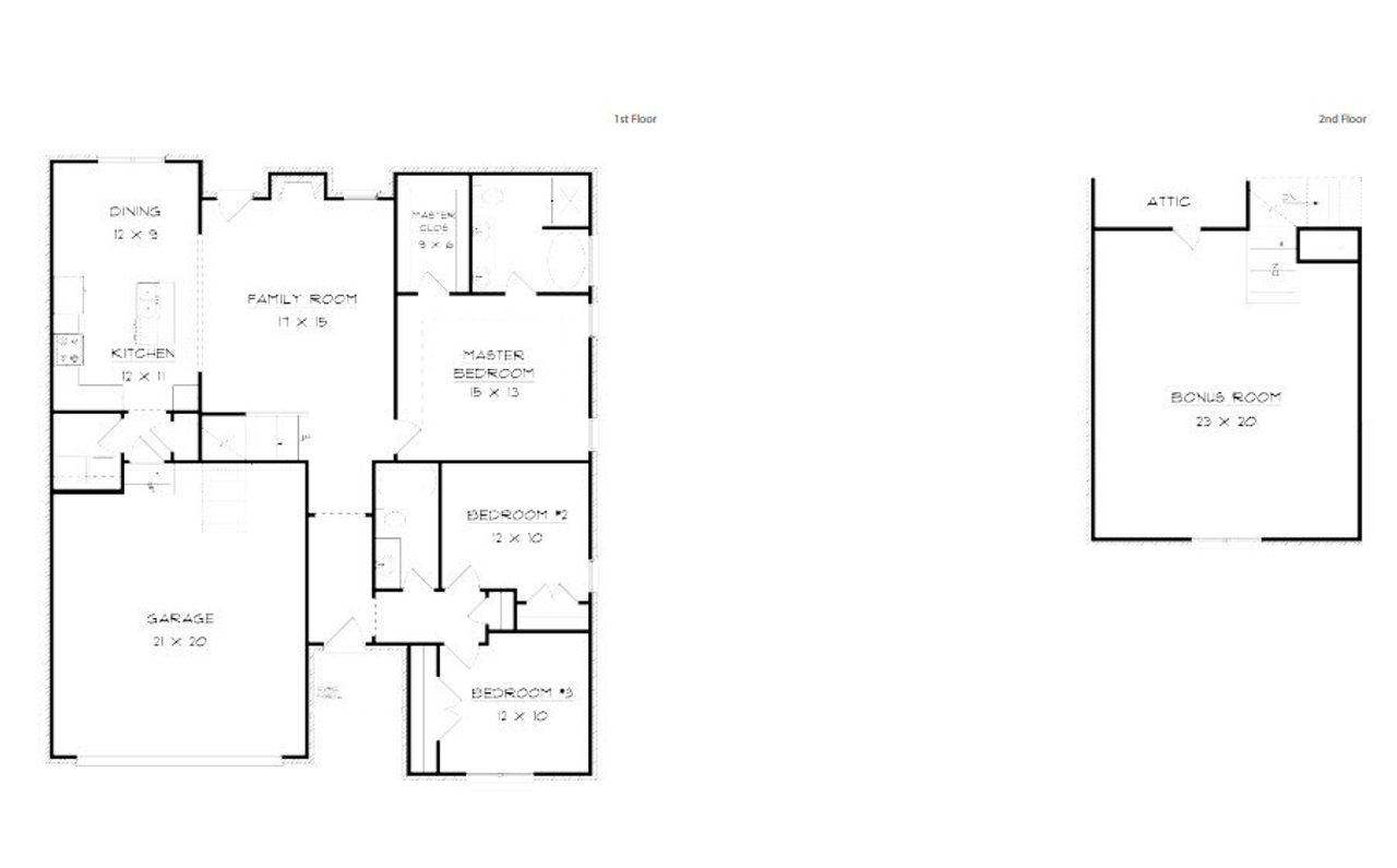 2D floor plan layout for the Radnor by Southeastern Building Corporation in Saundersville Station, Hendersonville, TN (Image 2).