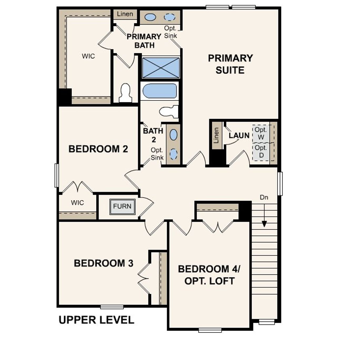 2D floor plan layout of this home in Northpark South, Porter, TX (Image 2).